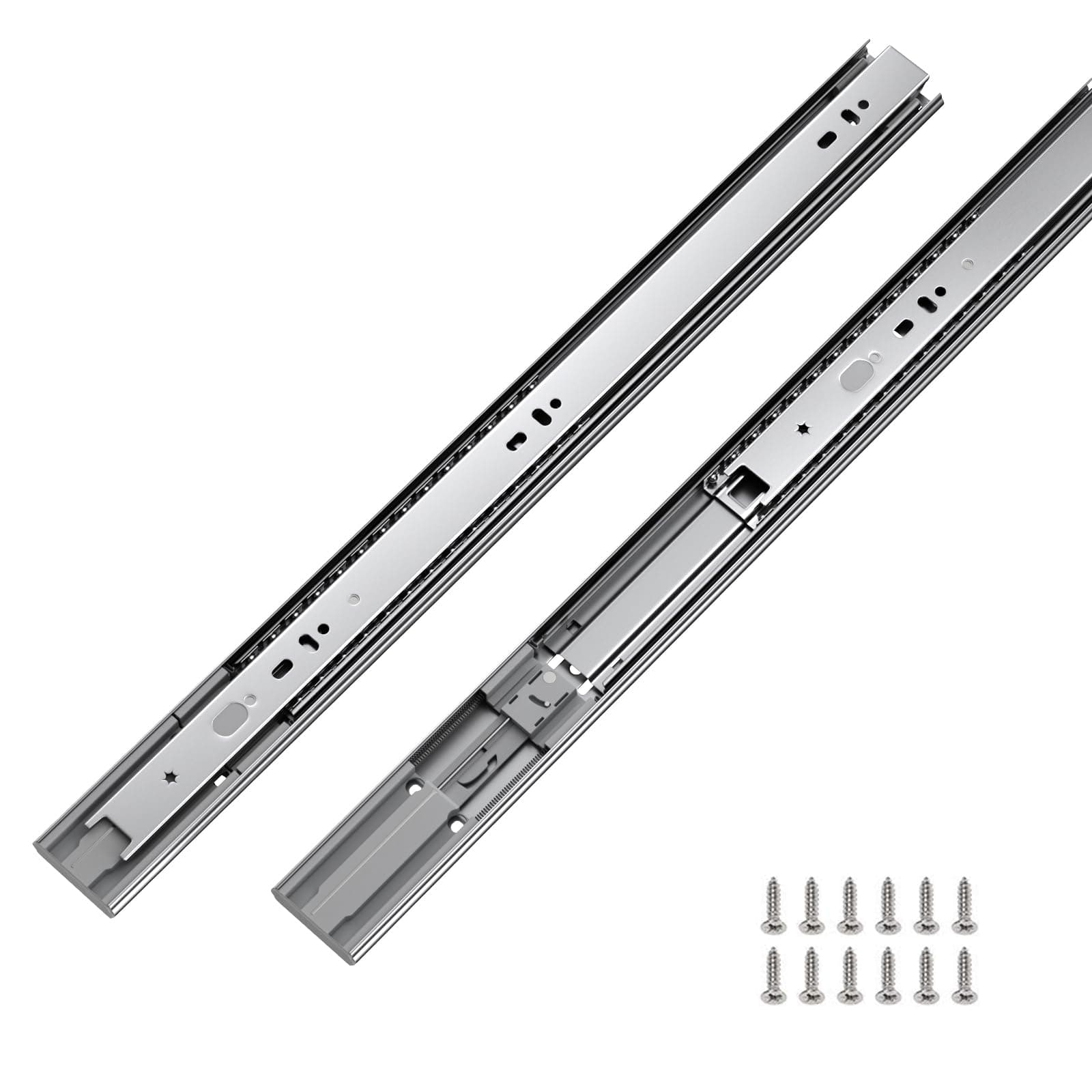 LONTAN 22" Soft Close Drawer Slides, Heavy Duty Ball Bearing, 100lb Capacity - Image 1