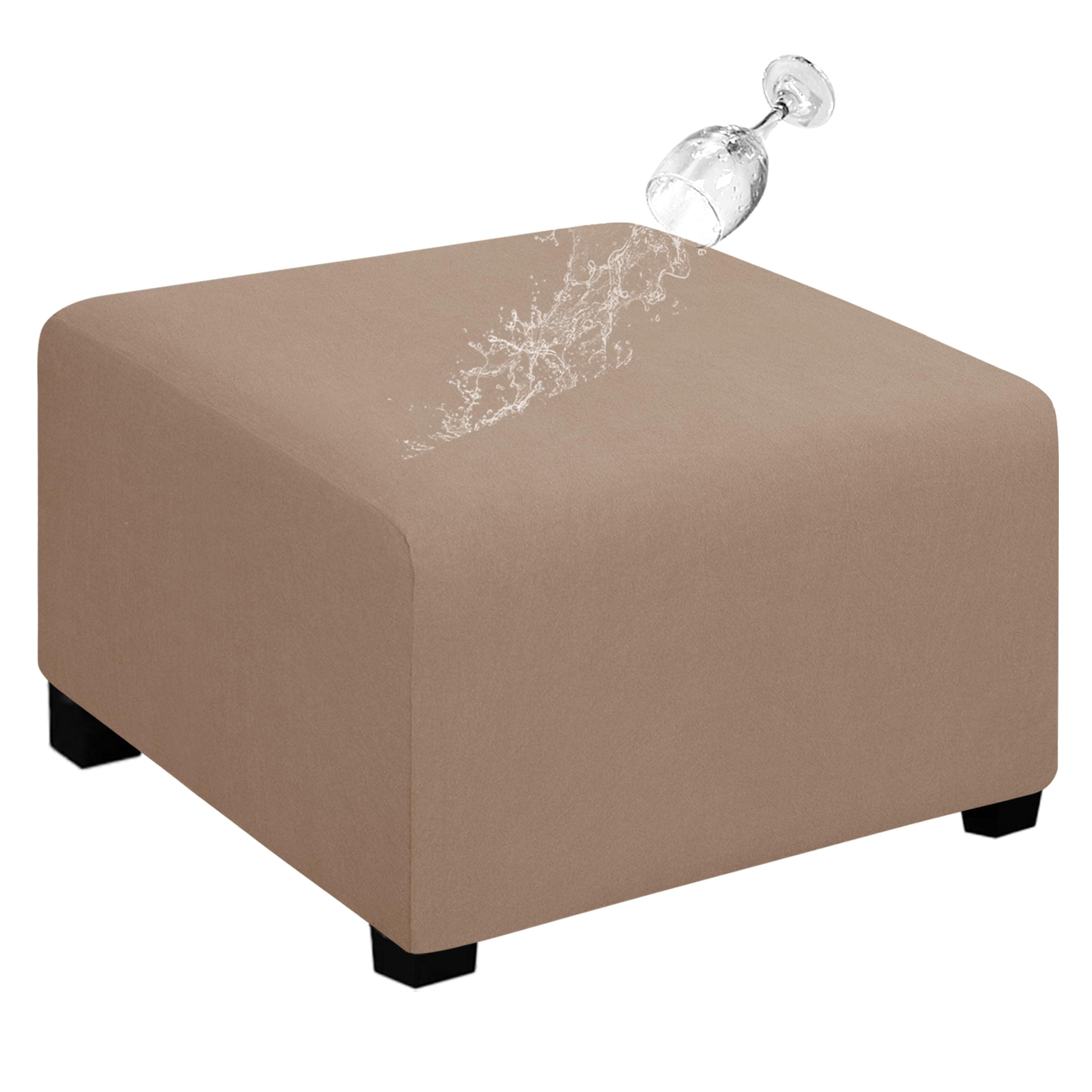 Easy-Going Waterproof Stretch Ottoman Cover Square Folding 40x40x15inch - Image 1