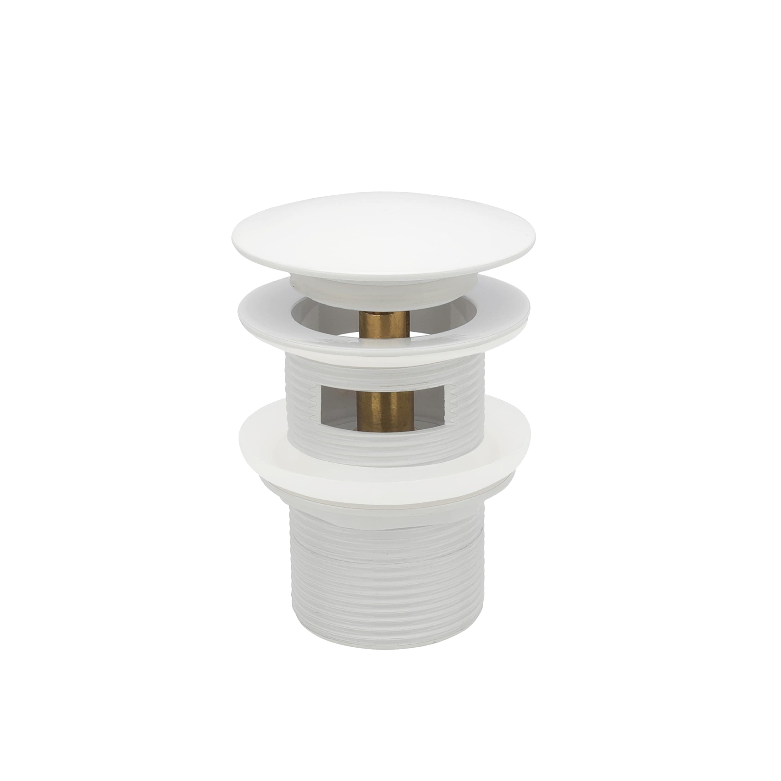 Pop-up Freestanding Bathtub Drain Stopper Brass Stainless Steel Fits 1-1/2" Pipe - Image 1