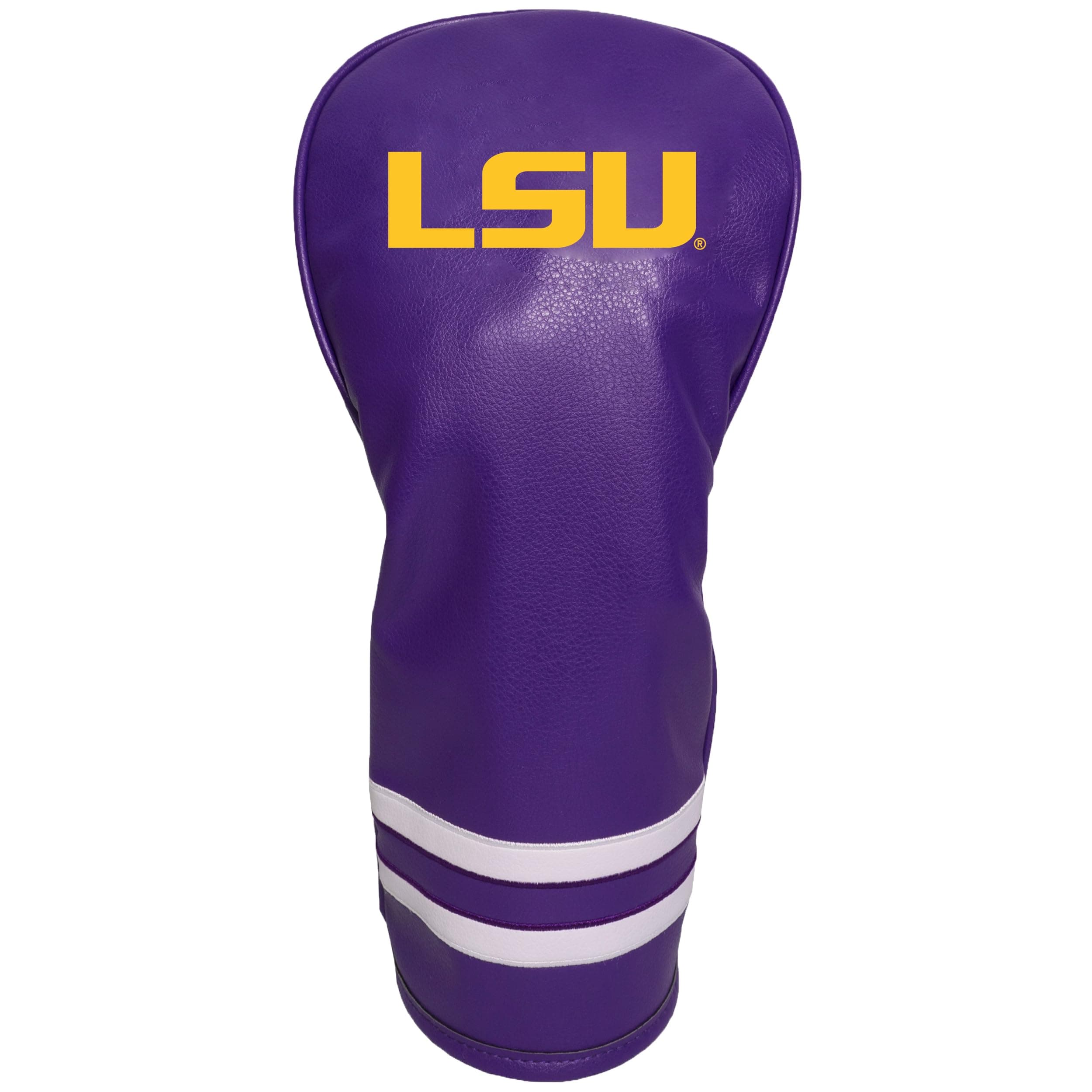 Team Golf NCAA LSU Vintage Fairway Headcover - Fits All Fairway, Hybrid Clubs - Image 1