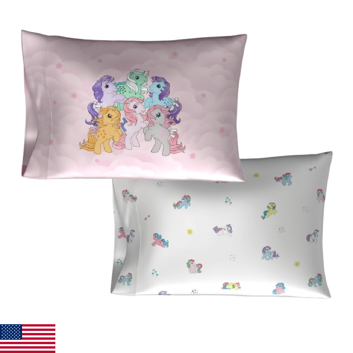 My Little Pony Silky Satin Pillowcase Cover 2 Pack 20x30 Hair Skin - Image 1