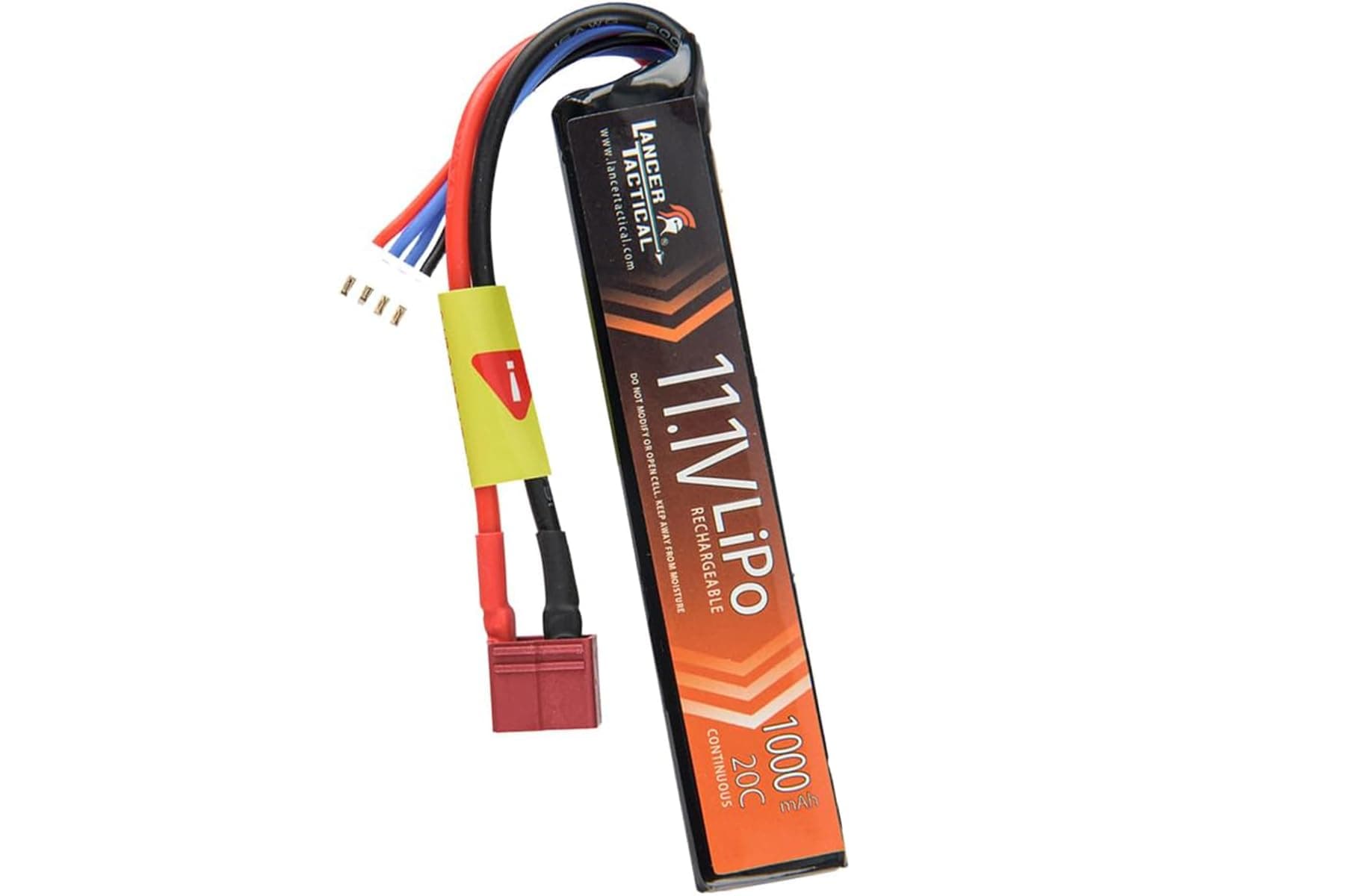 Lancer Tactical LiPo Airsoft Battery 11.1V 1000mAh 20C Stick Tamiya Dean - Image 1