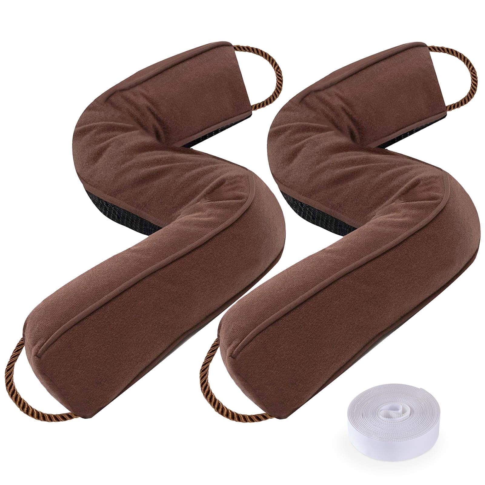 Sunolga 2x 32" 2LBs Weighted Door Draft Stopper with Glass Beads All-Season - Image 1