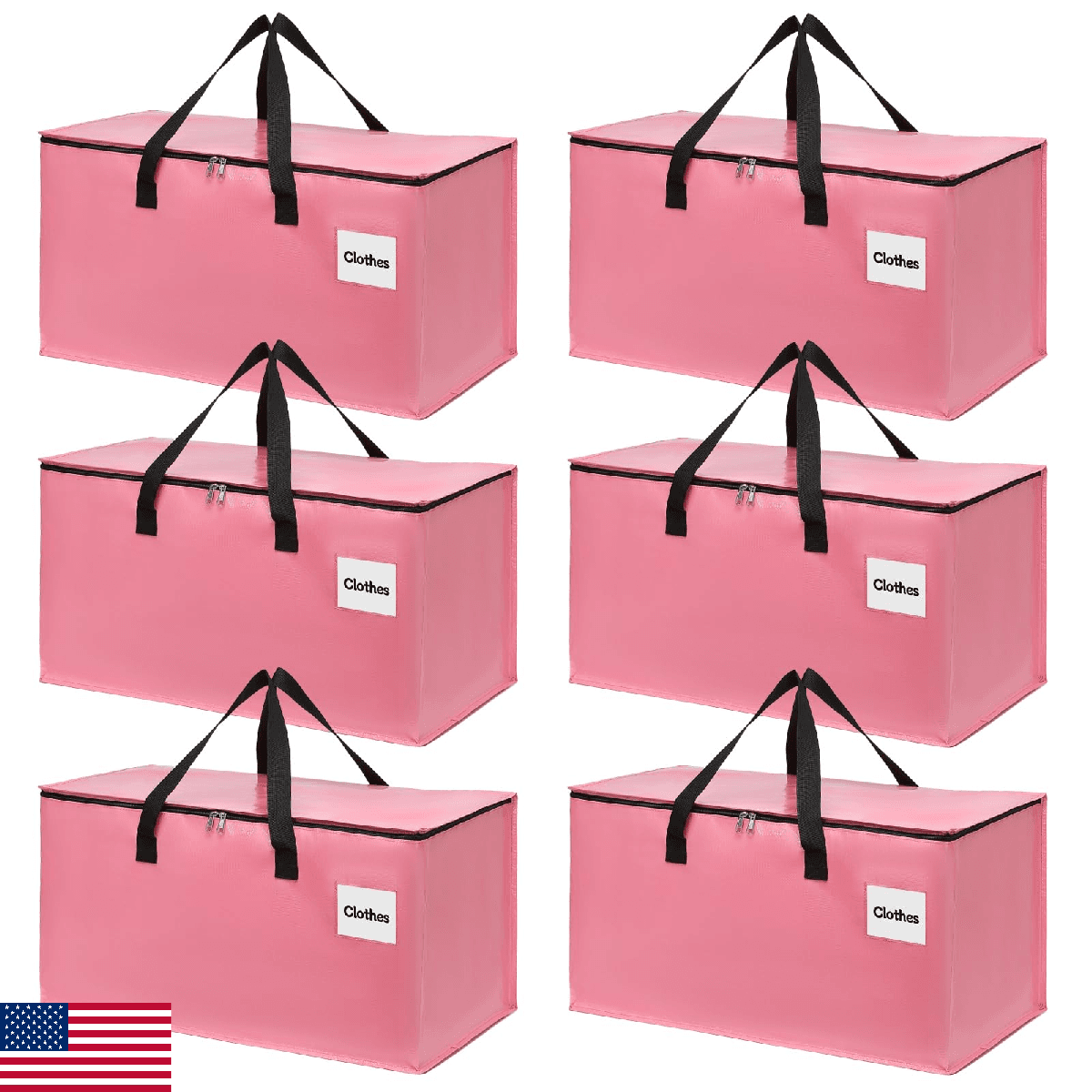 YEUEYS XL Moving Bags w/ Zipper - Heavy Duty Tote for Clothes, Storage, Packing - Image 1