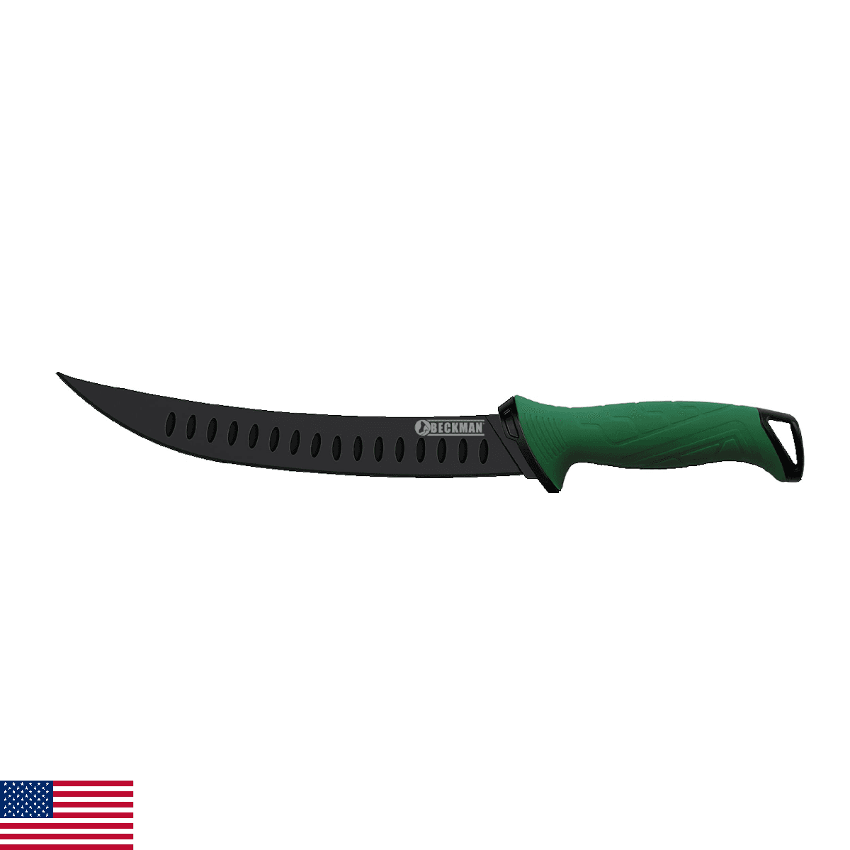 Beckman Fillet Knife 9" 420J2 SS Blade, Ergonomic Soft Grip Handle - Image 1
