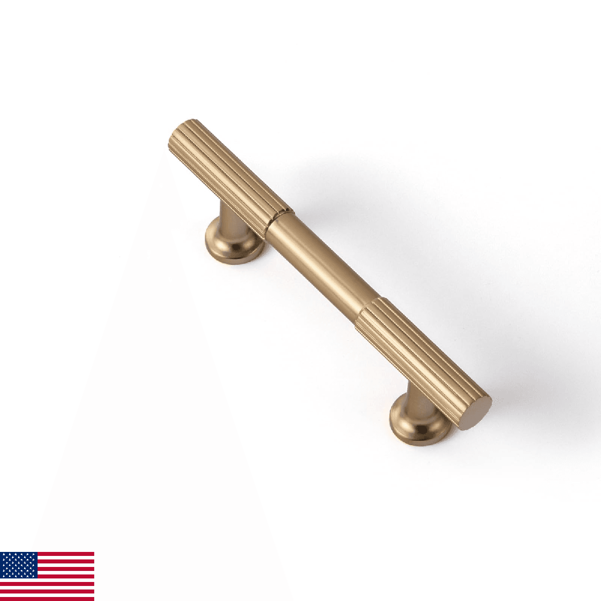 Goo-Ki Champagne Bronze Zinc Alloy Cabinet Handles - 3" (76mm) Hole Center - Image 1