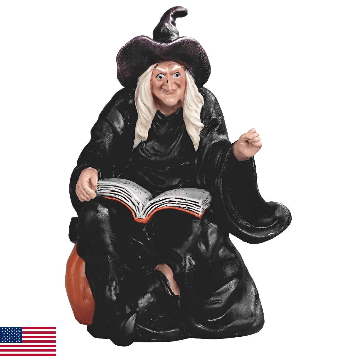 ICE ARMOR 5" H Witch Reading Figurine Statue Sculpture Ornament Decoration Home/ - Image 1