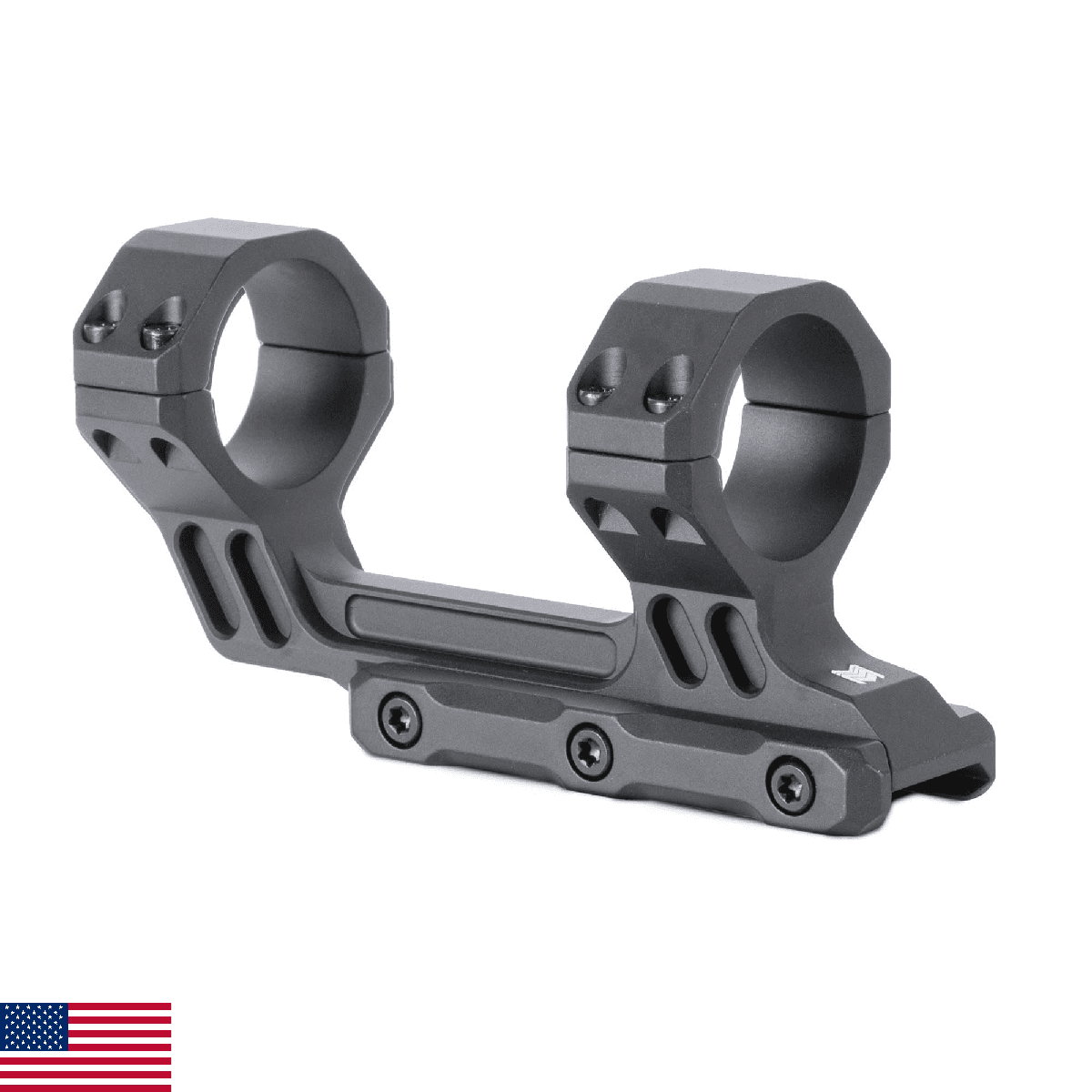 Monstrum Deadlock High Profile 1.7" Ctr Height Scope Mount 30mm Picatinny - Image 1