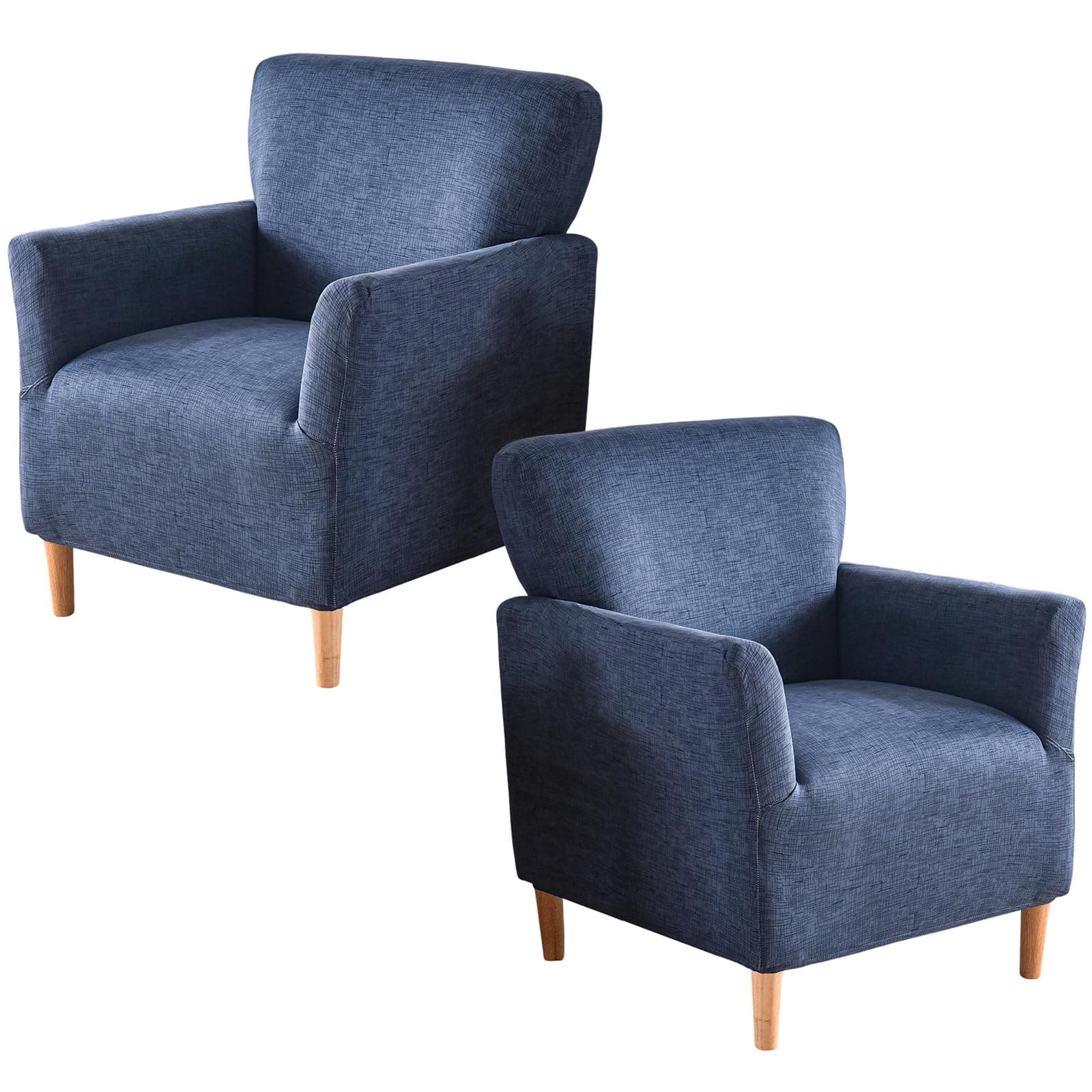 GOSTADY Printed Banquet Armchair Slipcover 2-Piece, Soft Stretch Chair Cover - Image 1