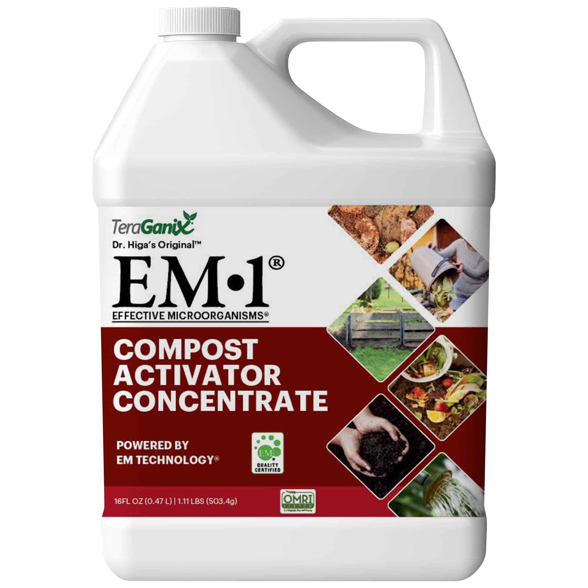 TeraGanix Compost Accelerator (1 Bottle = 11 Gallons), Reduce Odors, Liquid Comp - Image 1