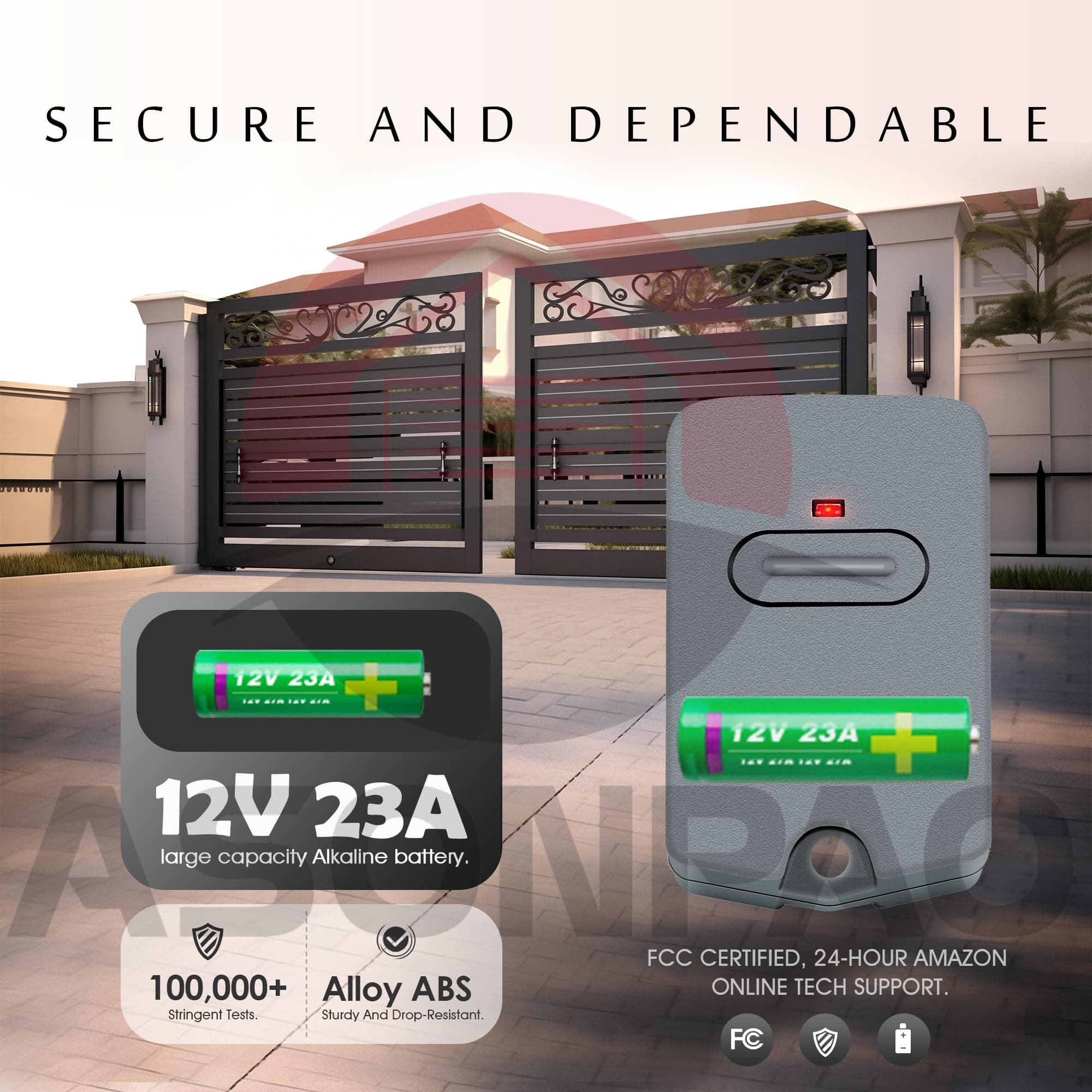 4X Mighty Mule GTO Gate Opener Remote FM135 MMT103 RB741 10-Yr Warranty - Thumbnail 3