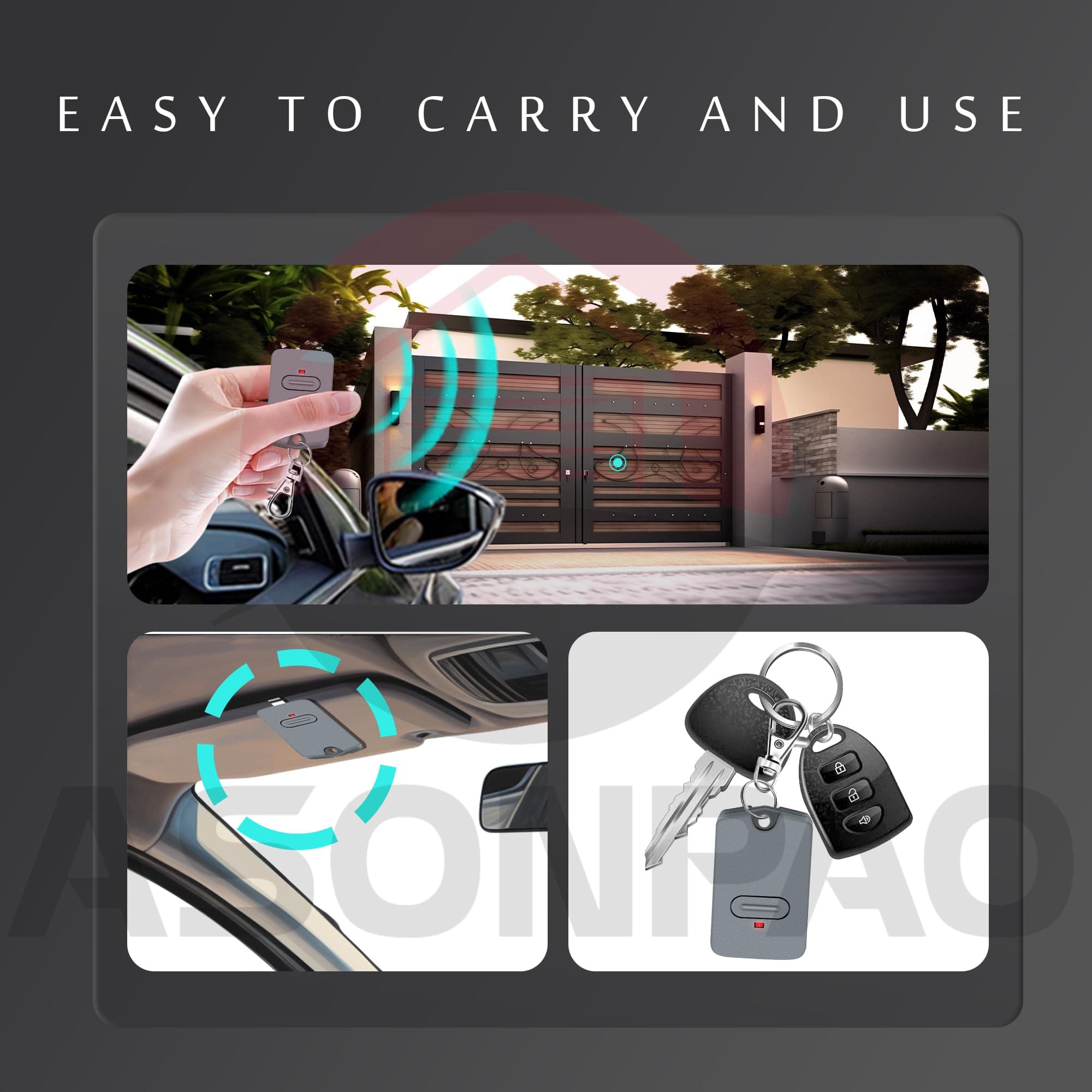 4X Mighty Mule GTO Gate Opener Remote FM135 MMT103 RB741 10-Yr Warranty - Thumbnail 6