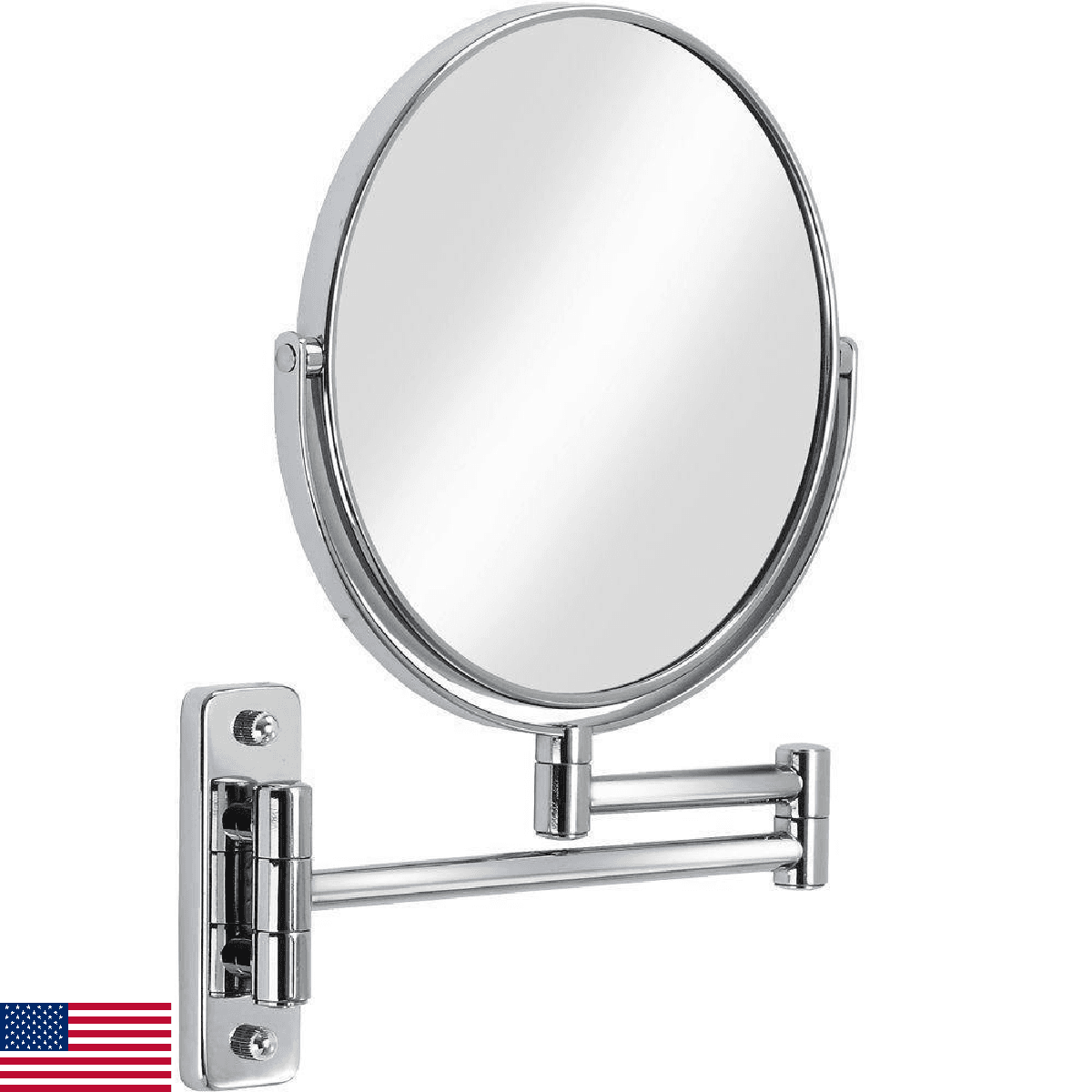 Better Living Cosmo 8" Vanity Doubled Sided Mirror 1x/5x Magnification 360° Wall - Image 1