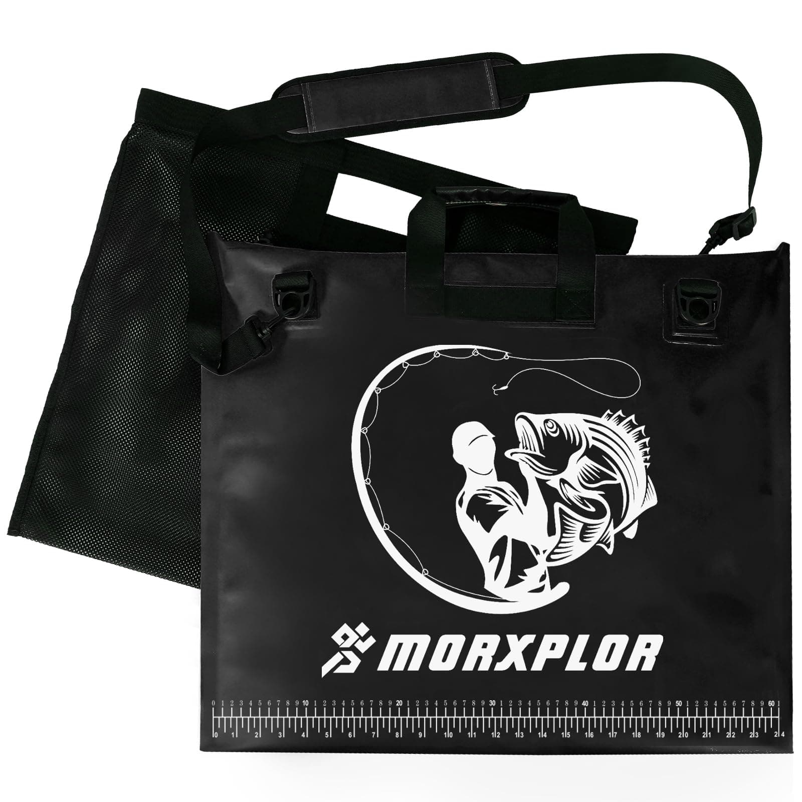 MORXPLOR Fish Tournament Fishing Weigh in Bag 26x23 inches With Removeable Mesh - Image 1