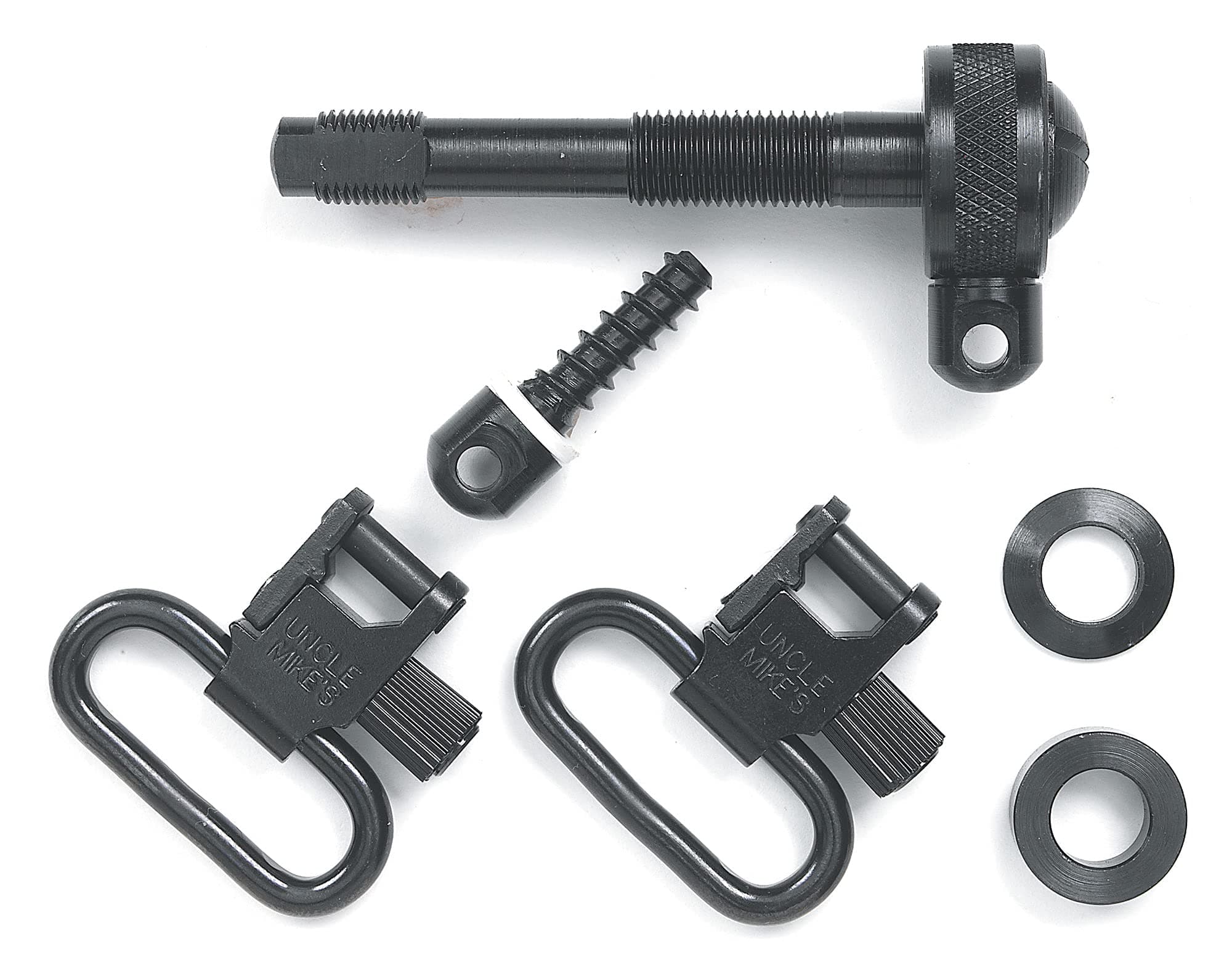 Uncle Mike's Swivels 742 ES 1" Black - Strong, Reliable Gun Sling Swivels - Image 1