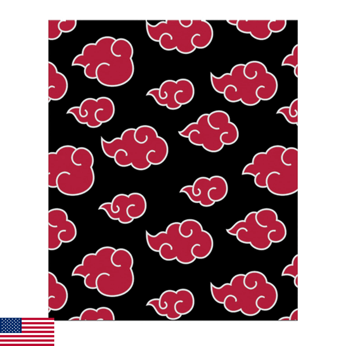 Naruto Shippuden Akatsuki Throw Blanket - High Quality, Licensed Anime - Image 1