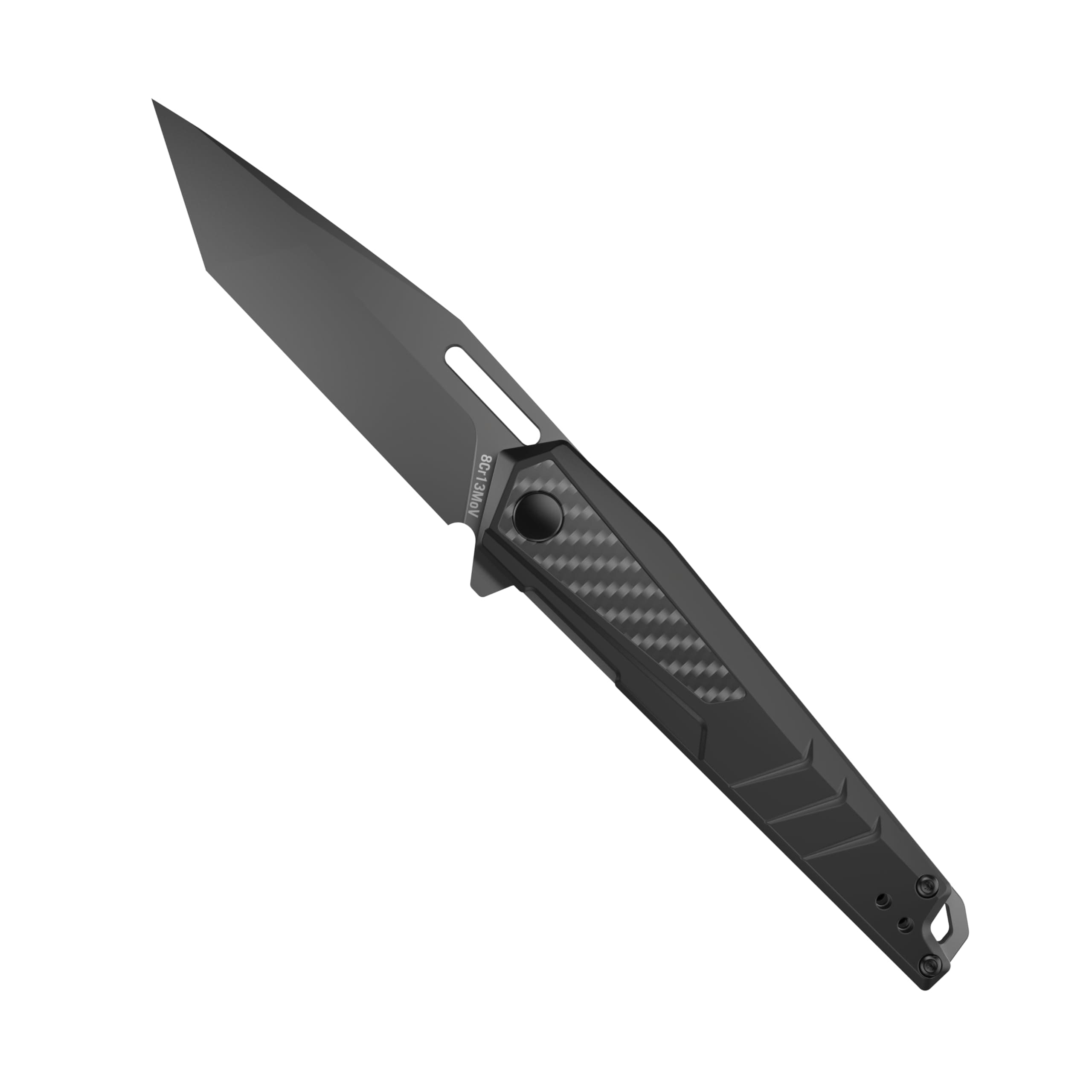 Real Avid RAV-6 EDC Knife | Folding, 3.4" Tanto, 8Cr13MoV Steel, Pocket Clip - Image 1