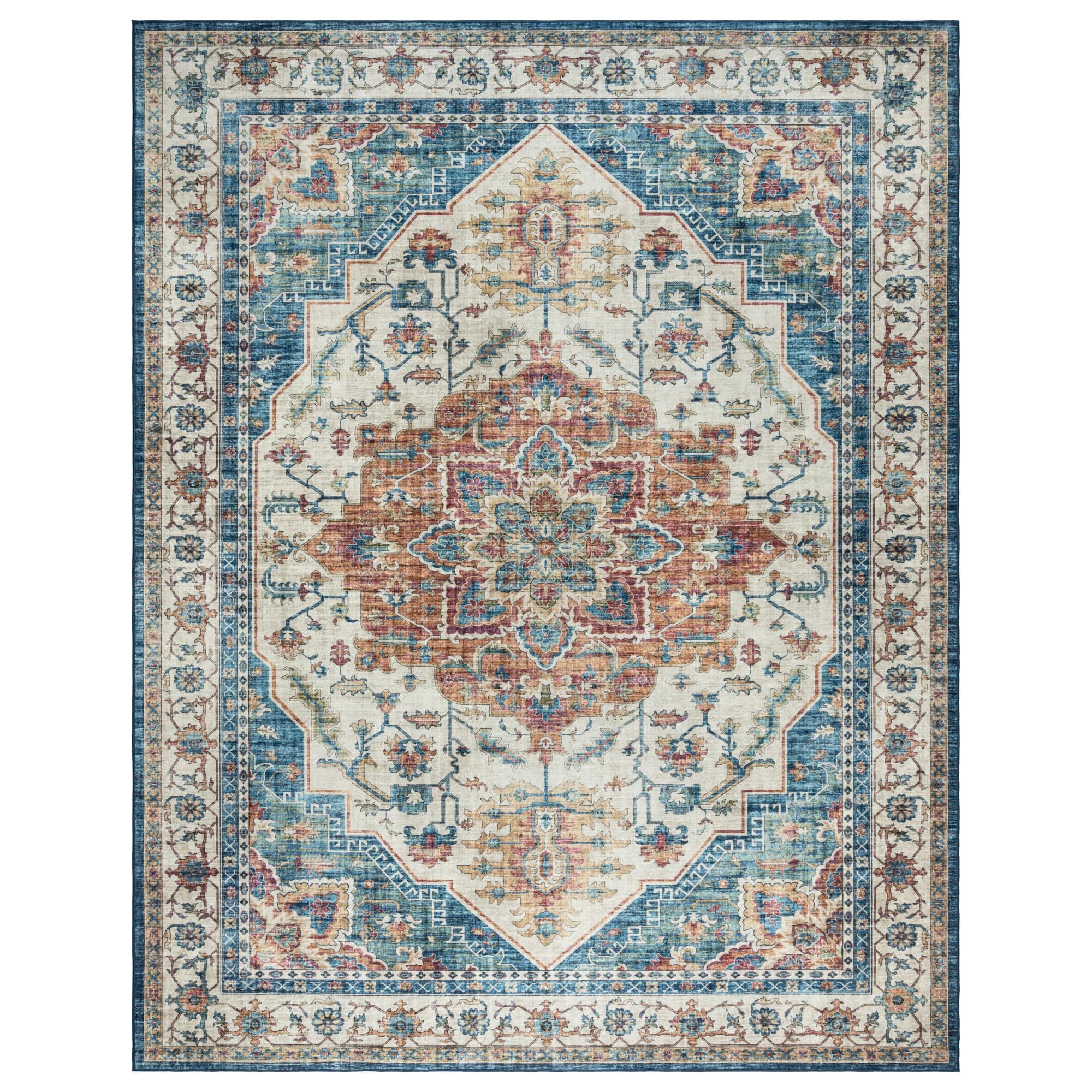 Gertmenian Indoor Boho Area Rug - 5x7, Non-Slip, Super Strong - Image 1