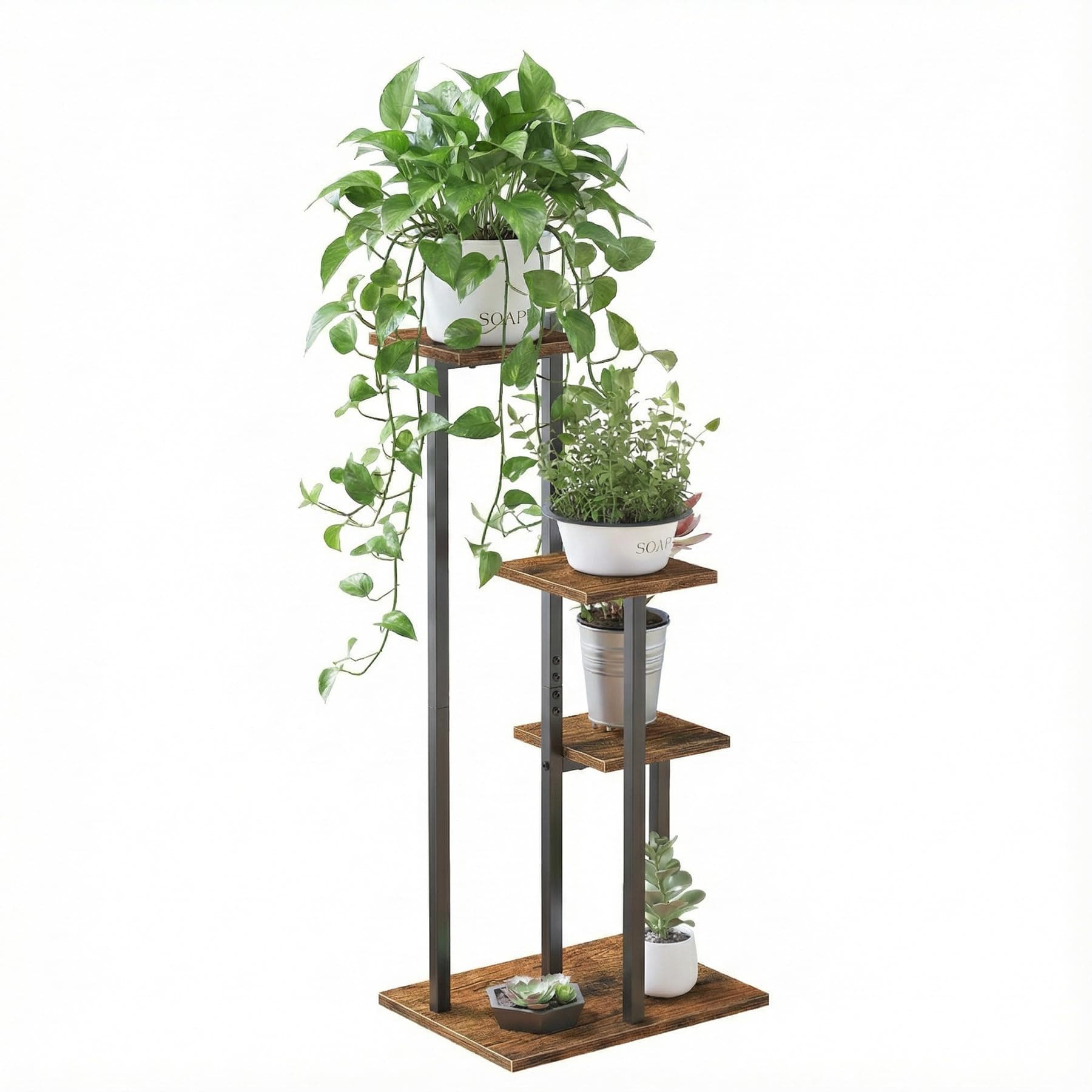 VonDream 3 Tier Plant Stand Indoor Tiered Multiple Plants Display - Image 1