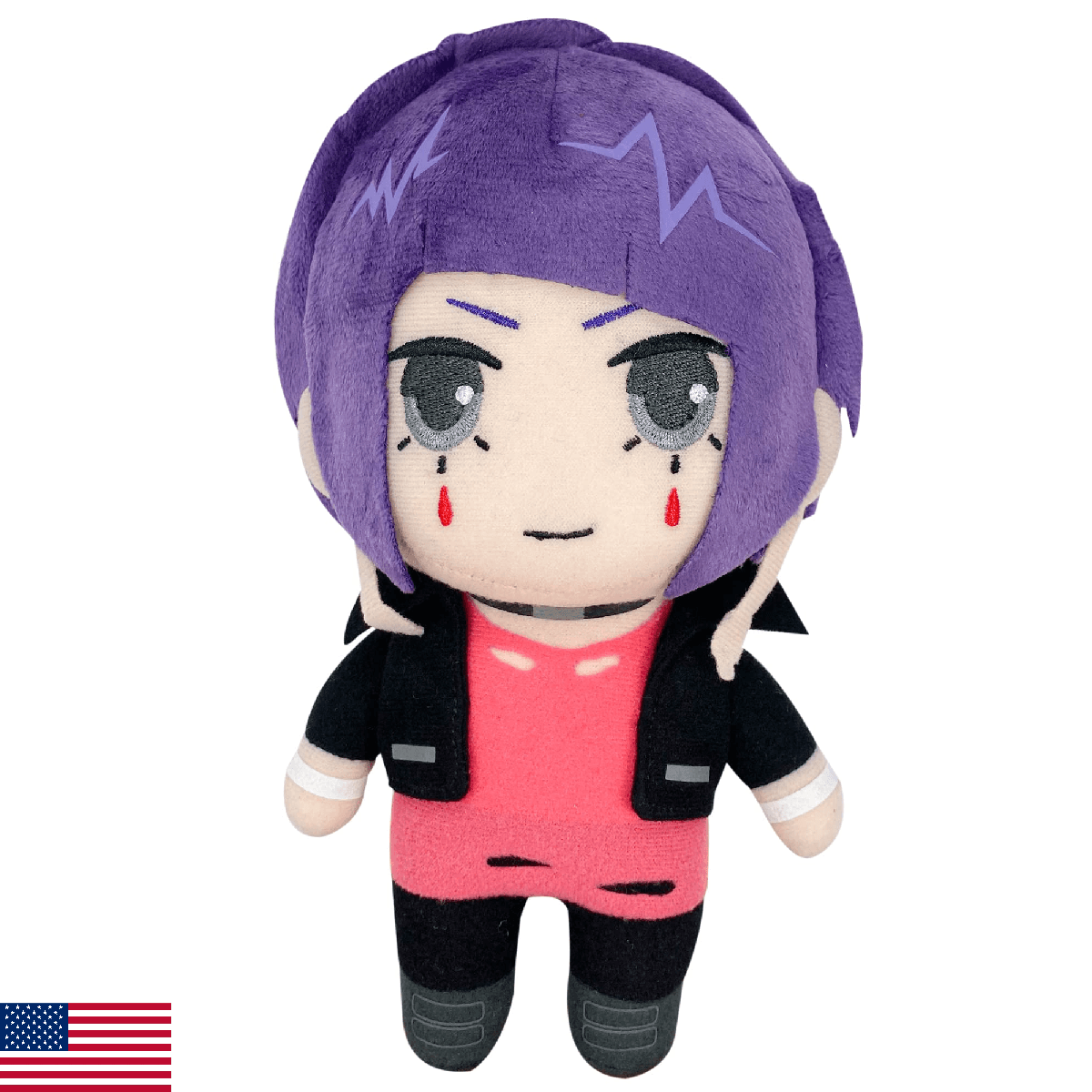 Great Eastern Entertainment My Hero Academia - Jiro Hero Costume Plush 8", White - Image 1