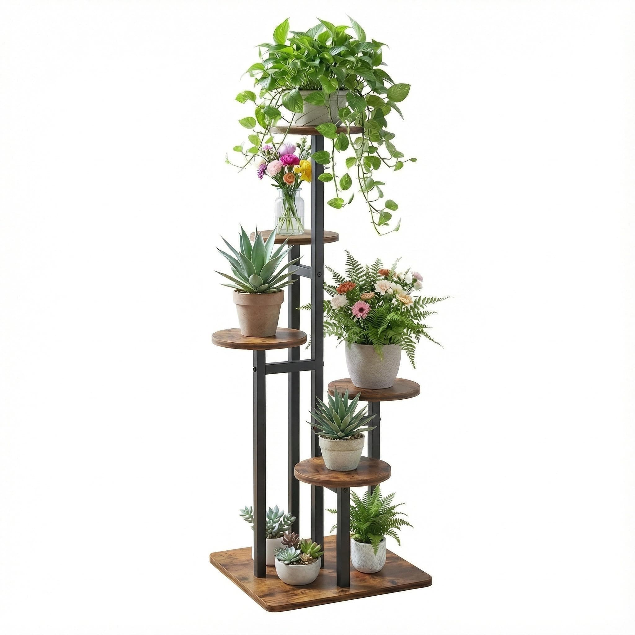VonDream 5-Tier Indoor Plant Stand - Multi-Level Flower Pot Holder Display Rack - Image 1