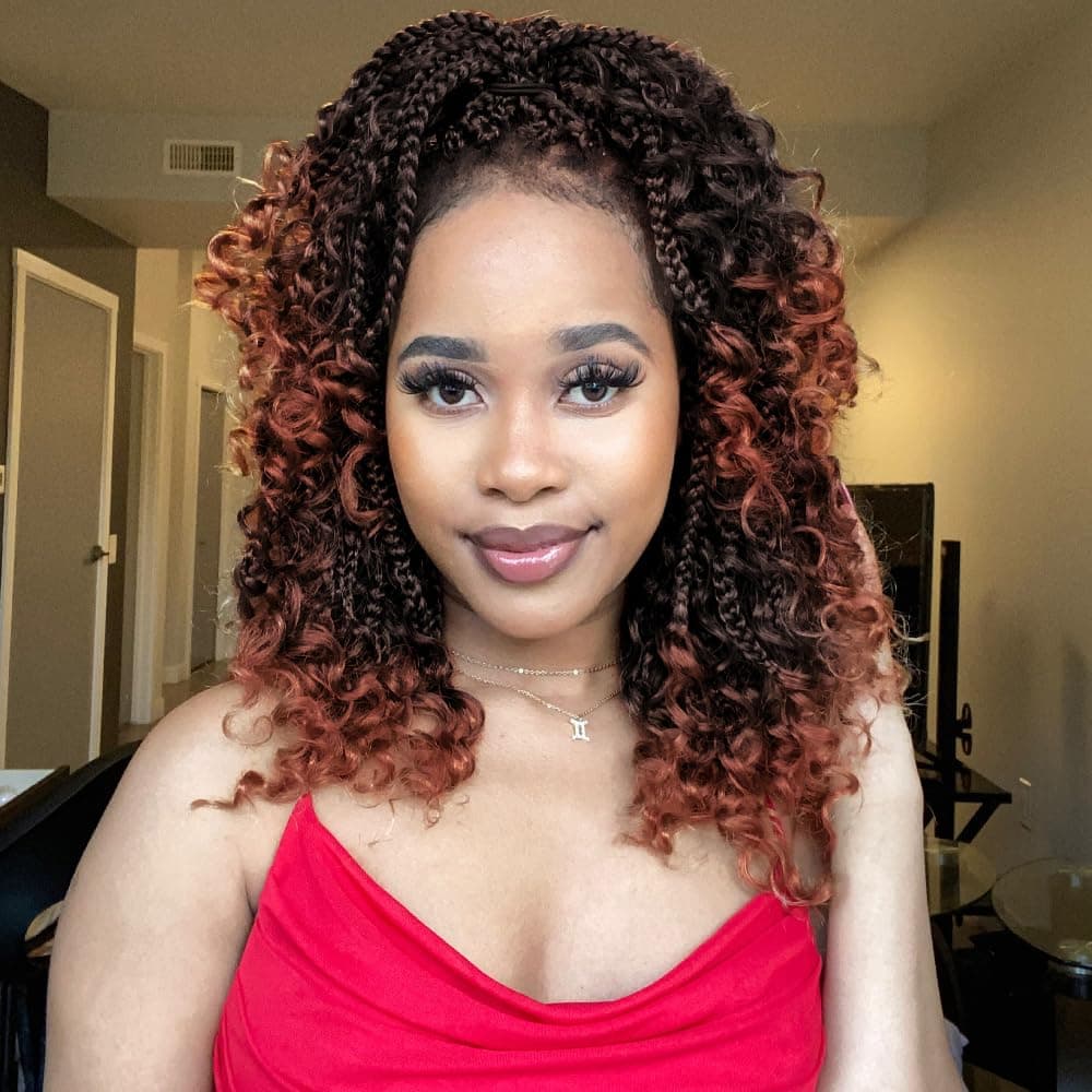 Wodun 10inch Goddess Box Braids Crochet Hair Box Braids Crochet Hair For Black W - Image 1