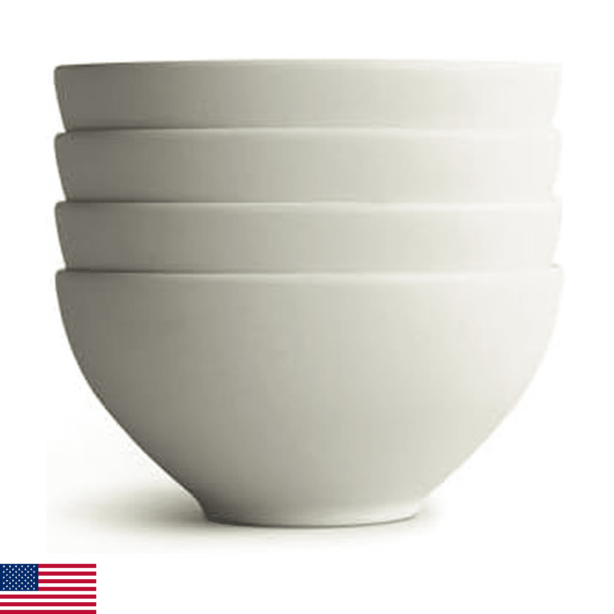 Year & Day Outdoor Set of 4 Unbreakable Lightweight Small Bowls, Plant Derived, - Image 1