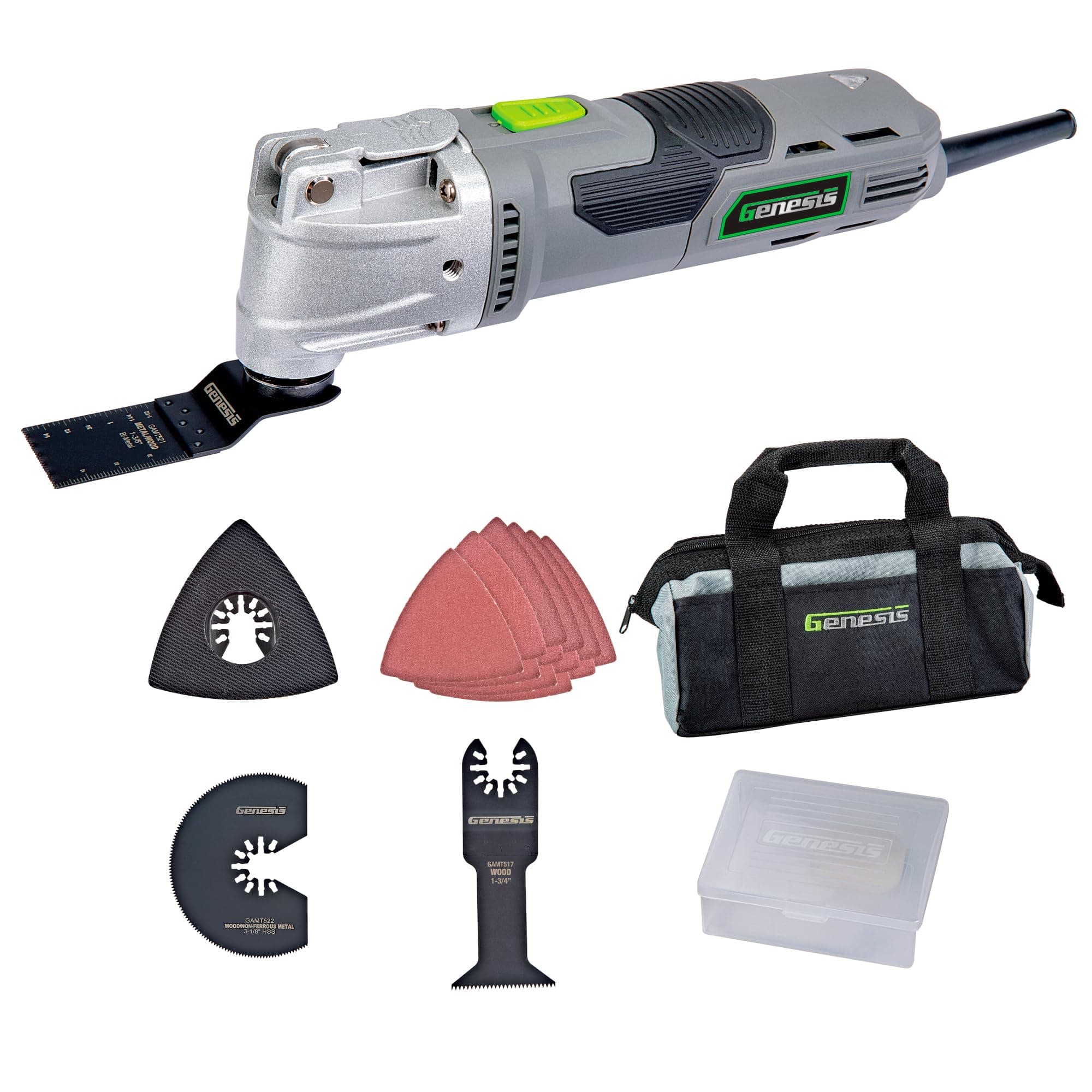 Genesis 3.5 Amp Oscillating Multi-Tool 3.7° Angle Tool-Free Blade Change - Image 1