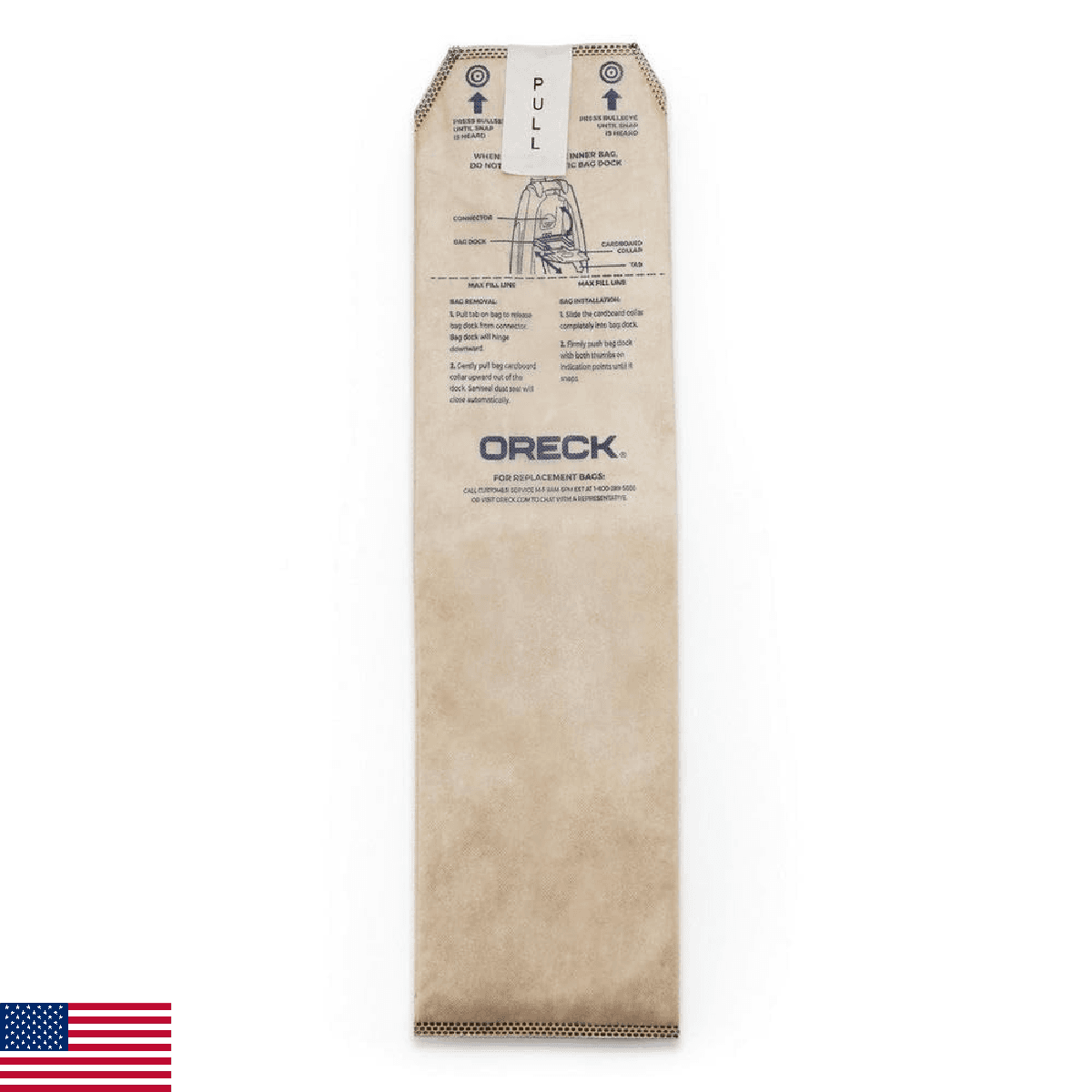 Oreck Discover Upright Vacuum Cleaner Bags, 6-Pack, HEPA, Odor Fighting, AK1LW6H - Image 1