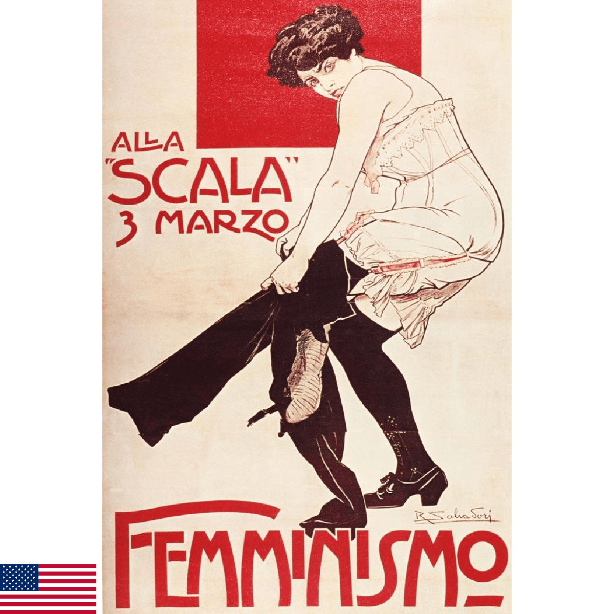 Feminist Reunion Socialist League 1906 French Female Empowerment Poster 24x36 - Image 1
