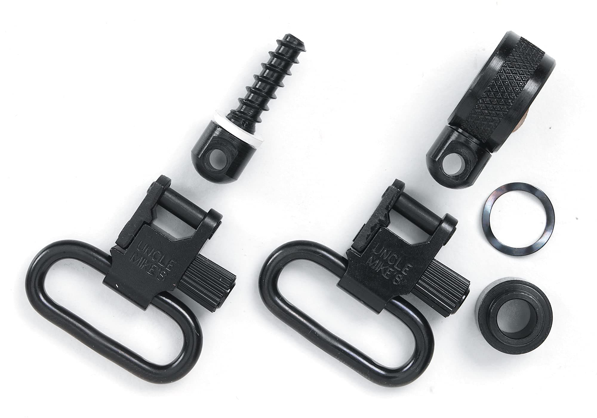 Uncle Mike's QD 115 Browning BLR 1" Blued Swivels, Black, 1 Pair - Image 1