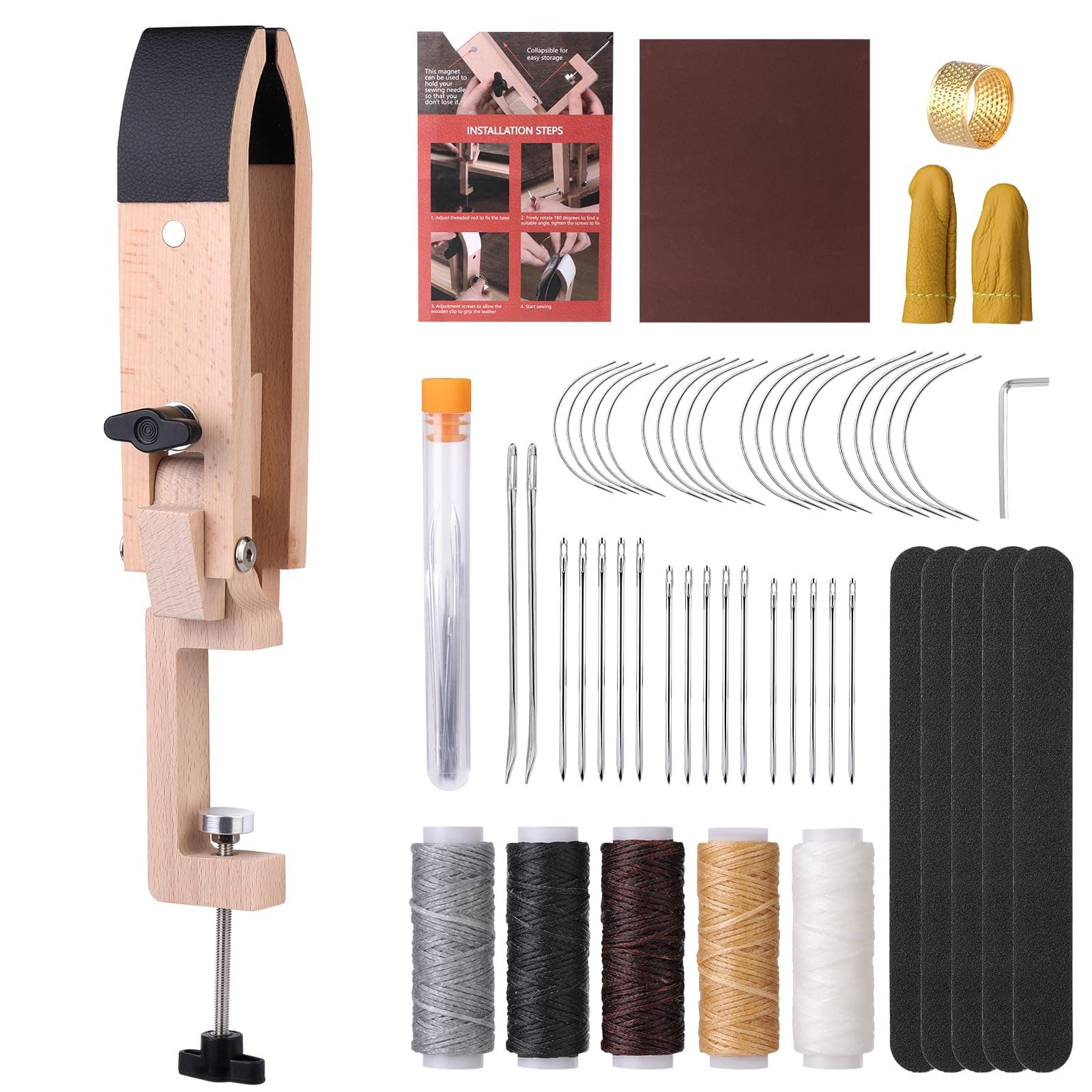 Stitch Pony Horse Clamp for Leather Sewing & Crafting - Adjustable & Rotatable - Image 1