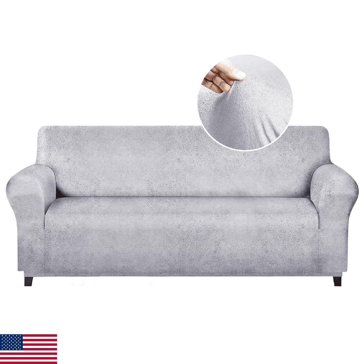 molasofa Oversized 3 Cushion Sofa Cover Couch Protector Stretch Fabric - Image 1