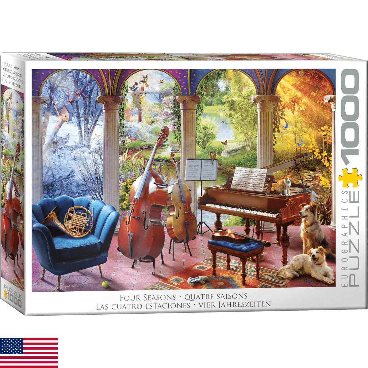 Four Seasons of Music by Angelo Bonito - Eurographics Puzzle - Image 1