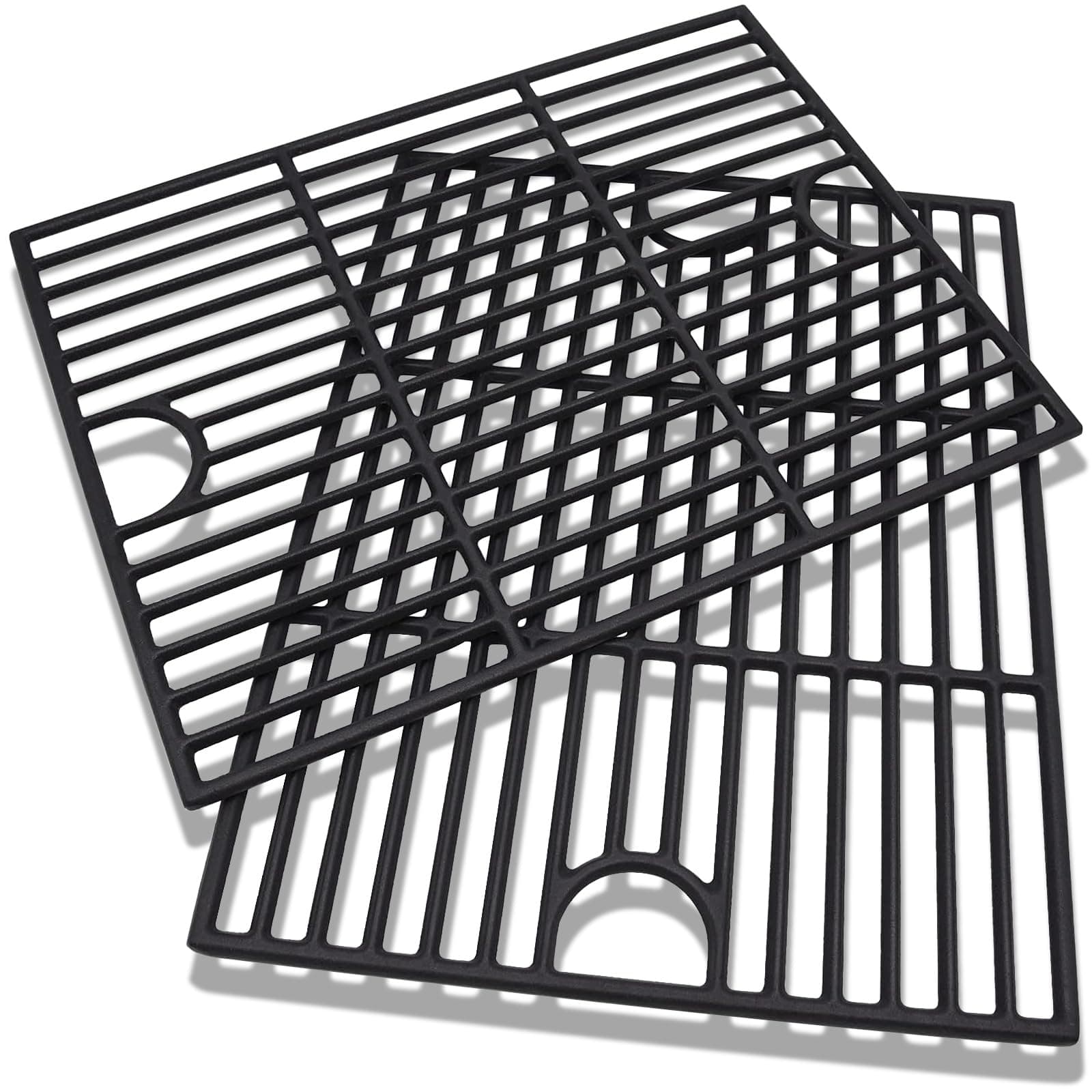 17" Cast Iron Grill Grates for Nexgrill 4/5 Burner, Charbroil, Kenmore (2-Pack) - Image 1