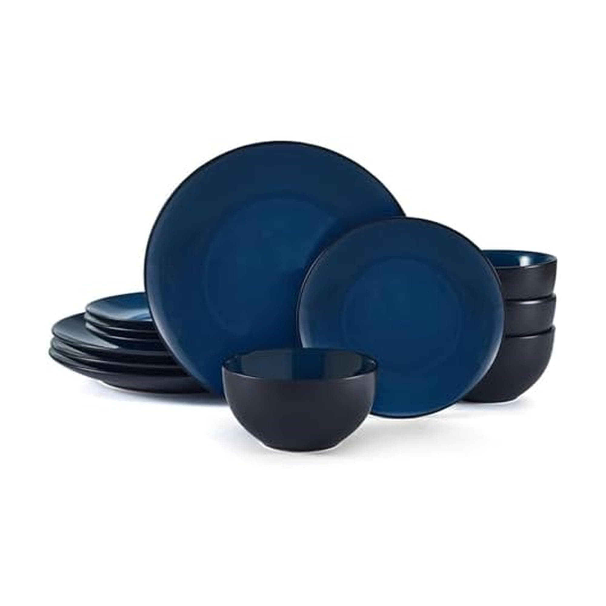 Pfaltzgraff Lucy 12 Piece Dinnerware Plate and Bowl Set, Service for 4 - Image 1