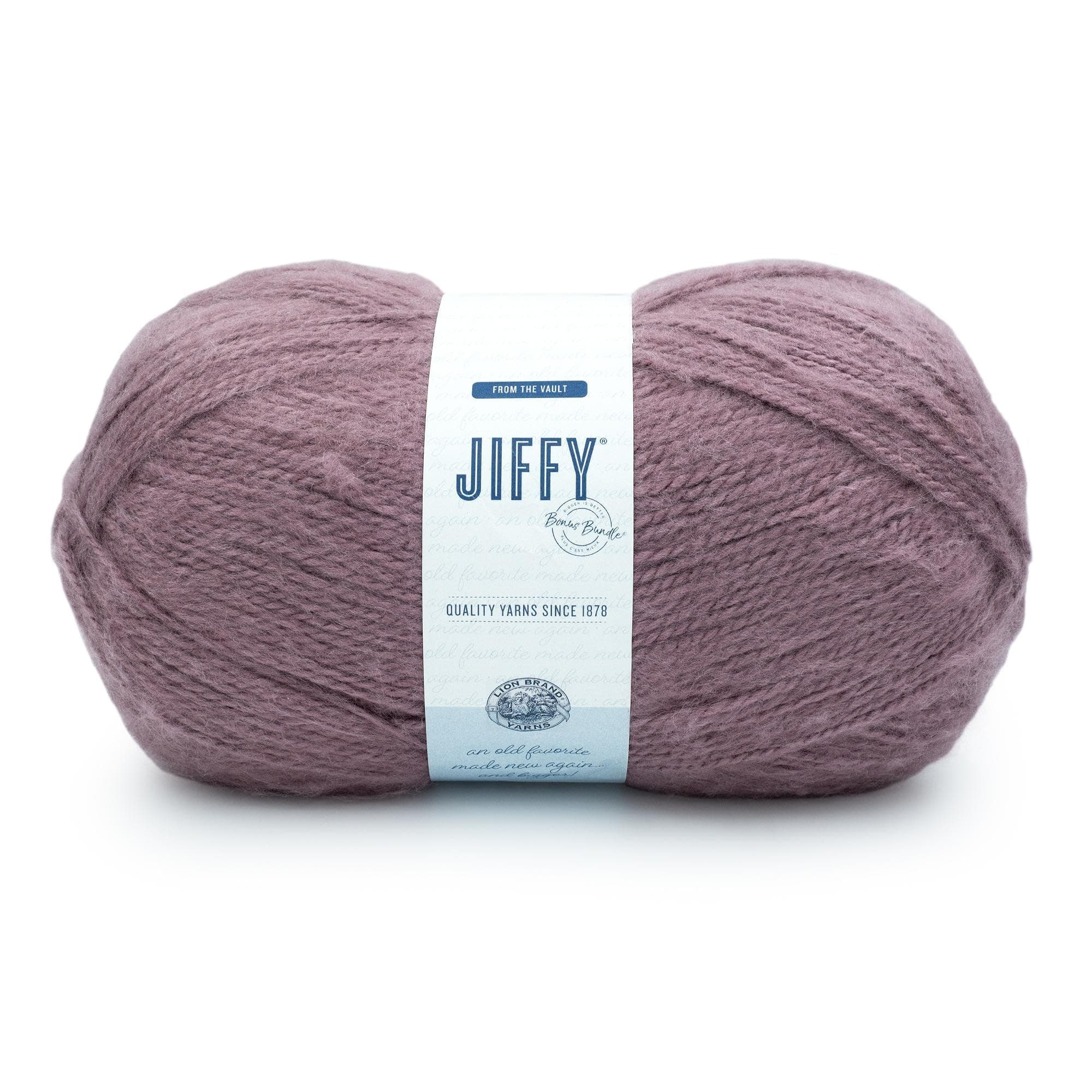 Lion Brand Jiffy Bonus Bundle Acrylic Yarn for Crochet - Plum, 1 Pack - Image 1
