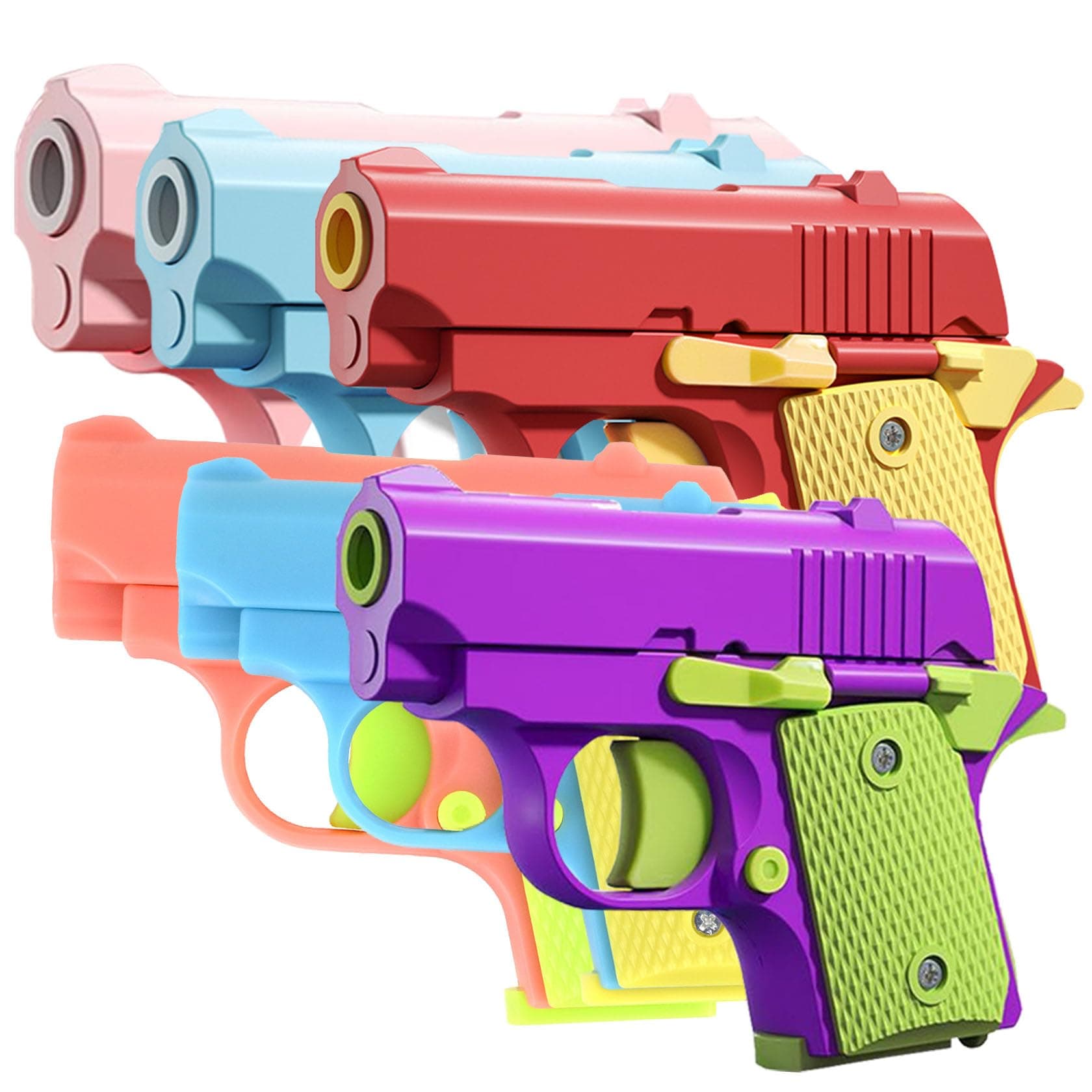 Fidget Gun Toys for Adults, 3D Printed Mini 1911 Small Pistol Toys,A Stress-Reli - Image 1