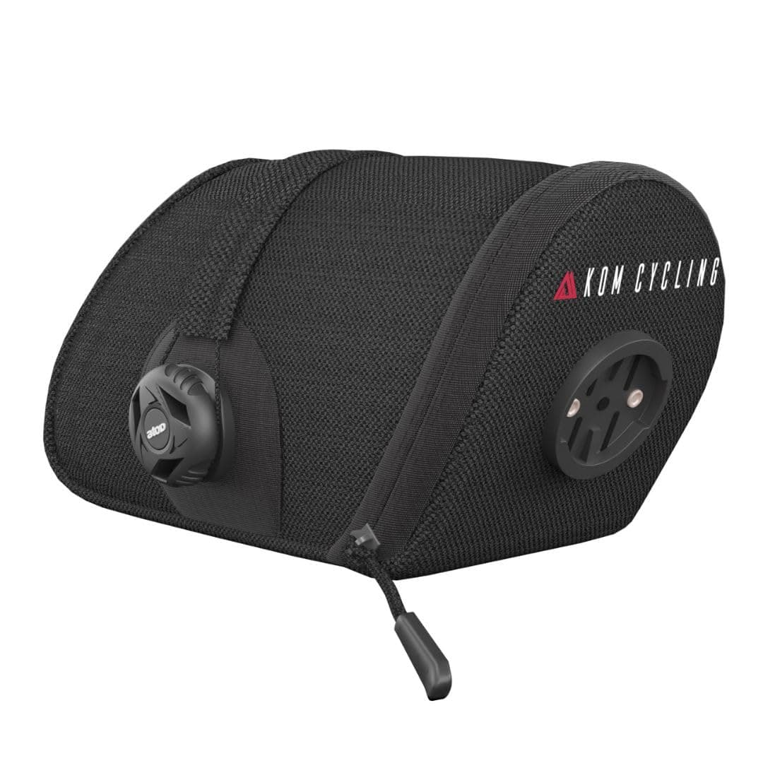 KOM Cycling Saddle Bag Small Bike Saddle Bag Multi-Tool Tube Tire Levers Secure - Image 1