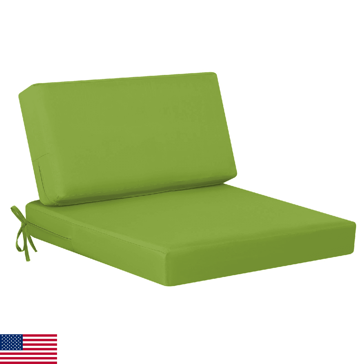 idee-home Outdoor Patio Seat Cushions - Waterproof High-Density Foam - 2-Piece S - Image 1