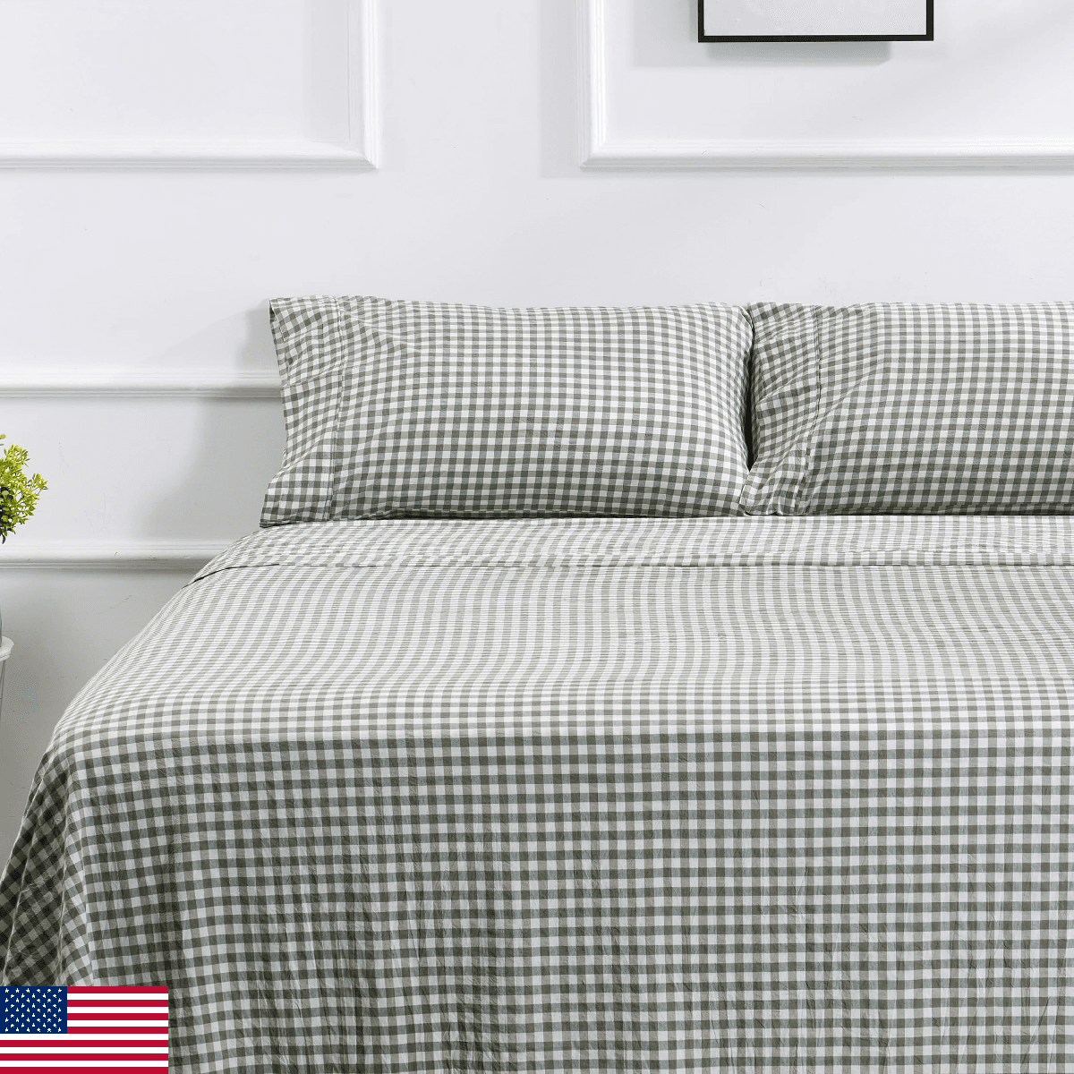 100% Cotton Queen Sheet Set - 4 Piece, Soft, 400TC - Image 1