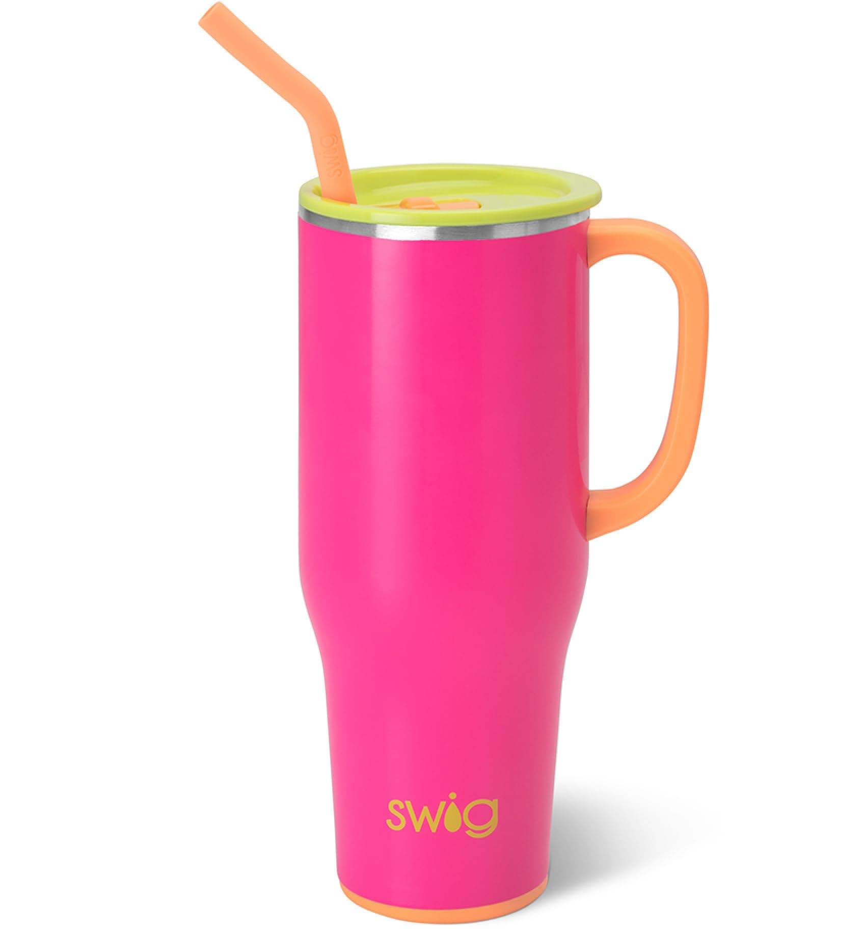 Swig Life 40oz Mega Mug Tumbler w/ Handle & Straw - Cup Holder Friendly - Image 1