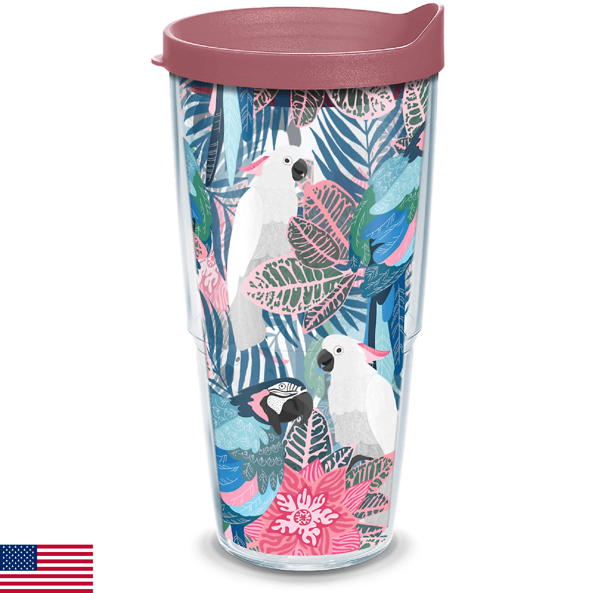 Tervis Tropical Birds Collage Insulated Tumbler 24oz - Clear - Image 1