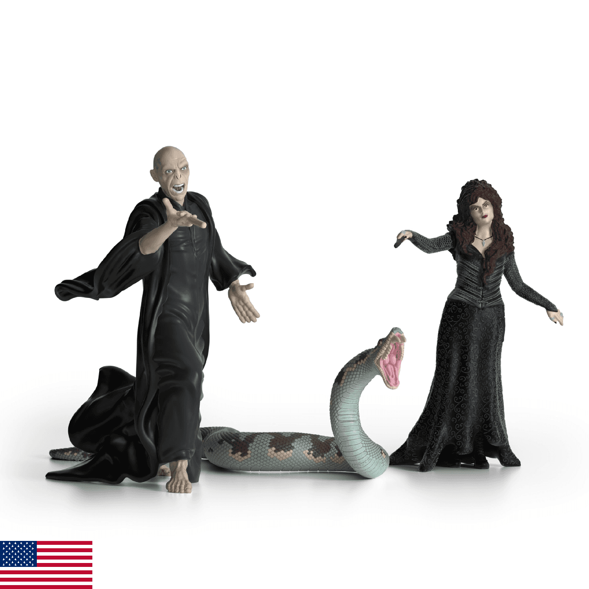 Schleich Harry Potter - 3PC Voldemort, Bellatrix Lestrange and Nagini Figurines - Image 1