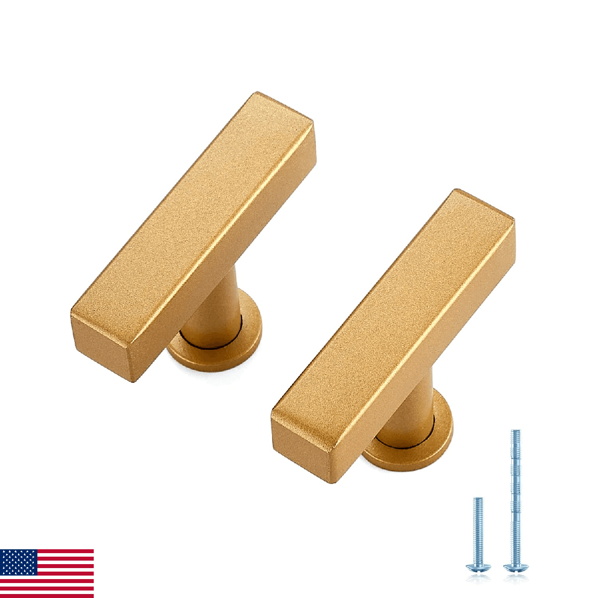 JOY DECOR 30x Champagne Gold 5" Hole Cabinet Pulls Stainless Steel Handles - Image 1