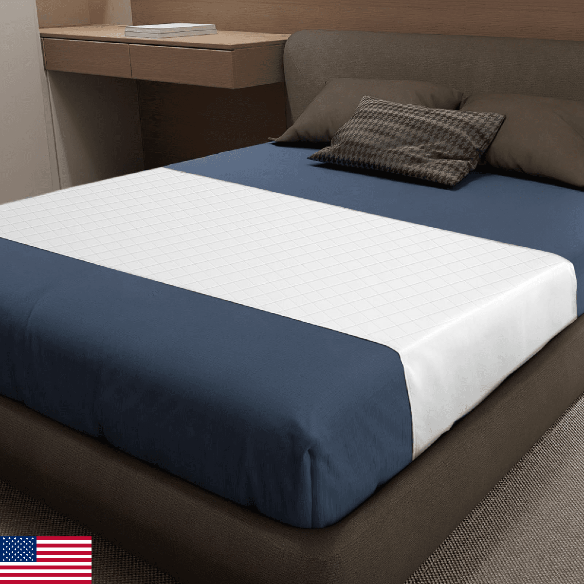 Washable Waterproof Bed Pads Twin Pack 2 Incontinence Pee Pads 38x36 Perfect for - Image 1