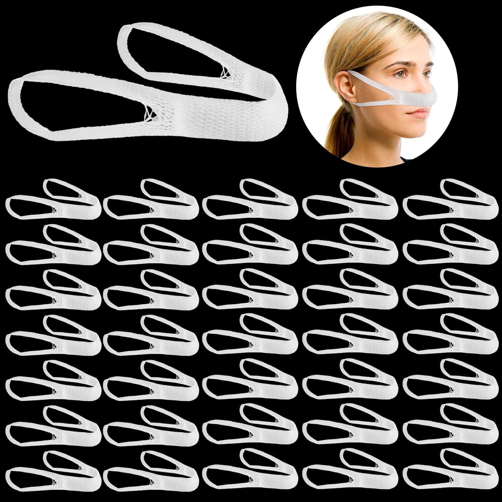 Patelai 40 Elastic Nose Bandages External Nasal Dressing Holder - Image 1