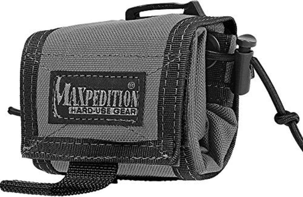 Maxpedition Rollypoly Folding Dump Pouch, Wolf Gray - 3x3x1.75 Compact - Image 1