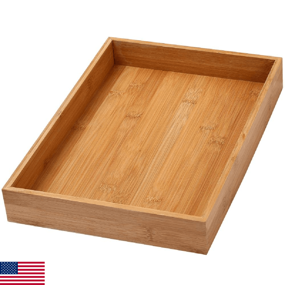 YBM Home Bamboo Drawer Organizer Storage Box for Kitchen Drawer, Junk Drawer, Of - Image 1
