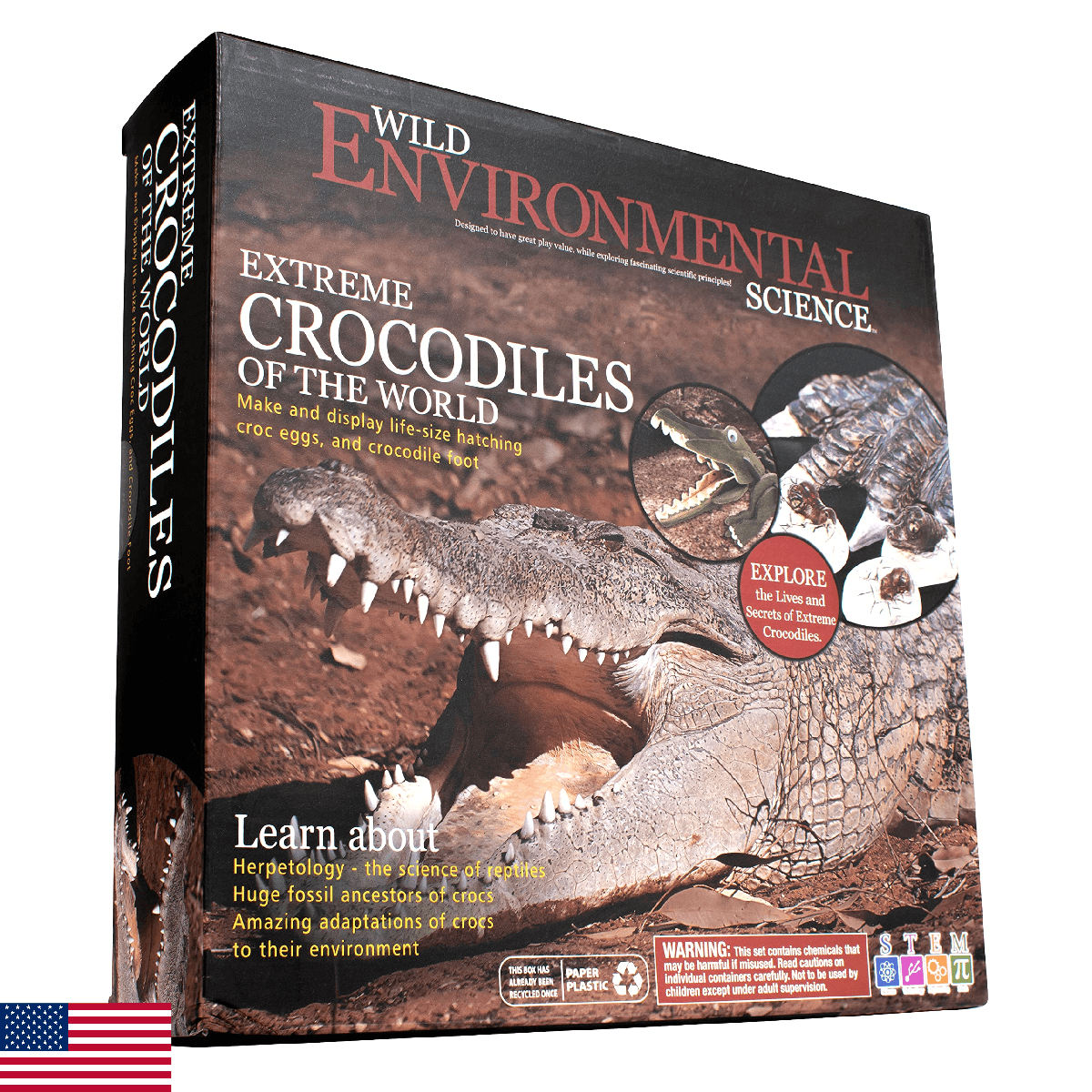 WILD! Science Extreme Crocodiles of the World - STEM Kit for Ages 6+ - Image 1